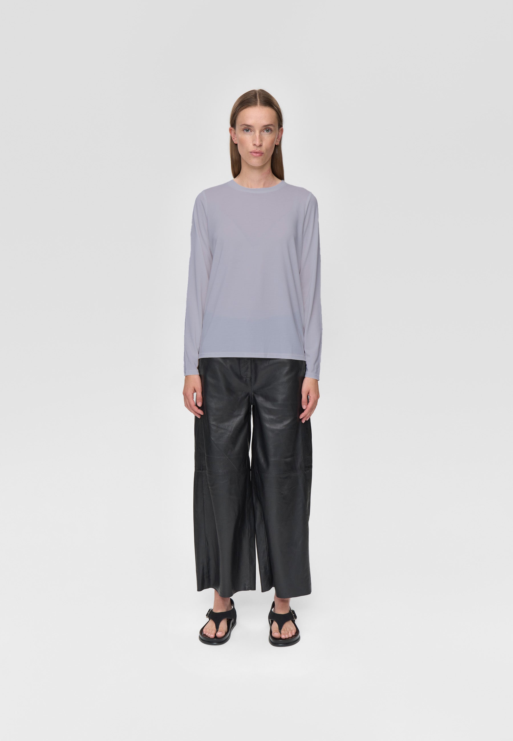 minimum female Margot Tee 0281 Long Sleeved T-shirt 3904 Evening Haze
