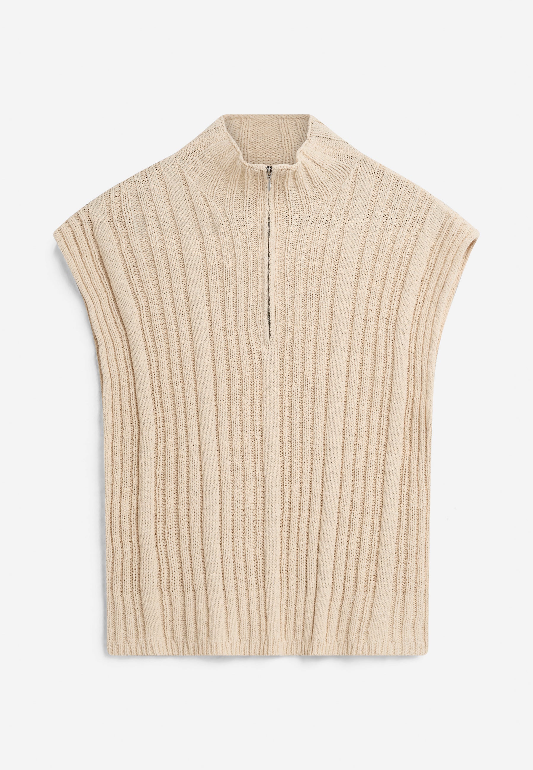 minimum female Mariana half zip vest 4548 Waistcoat 0608 Coco Milk