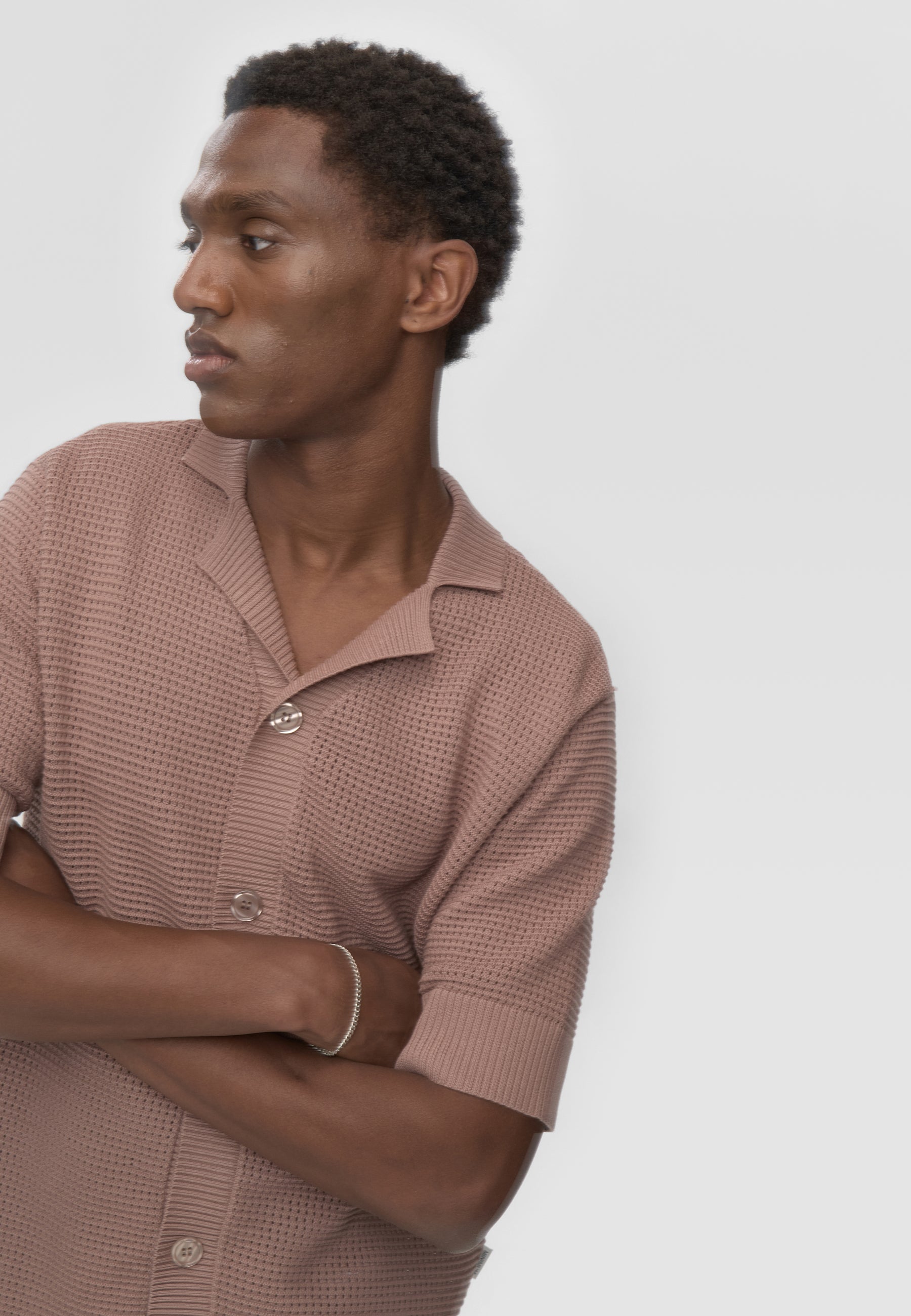 minimum male Mason crochet polo shirt 4177 Polo 1510 Antler