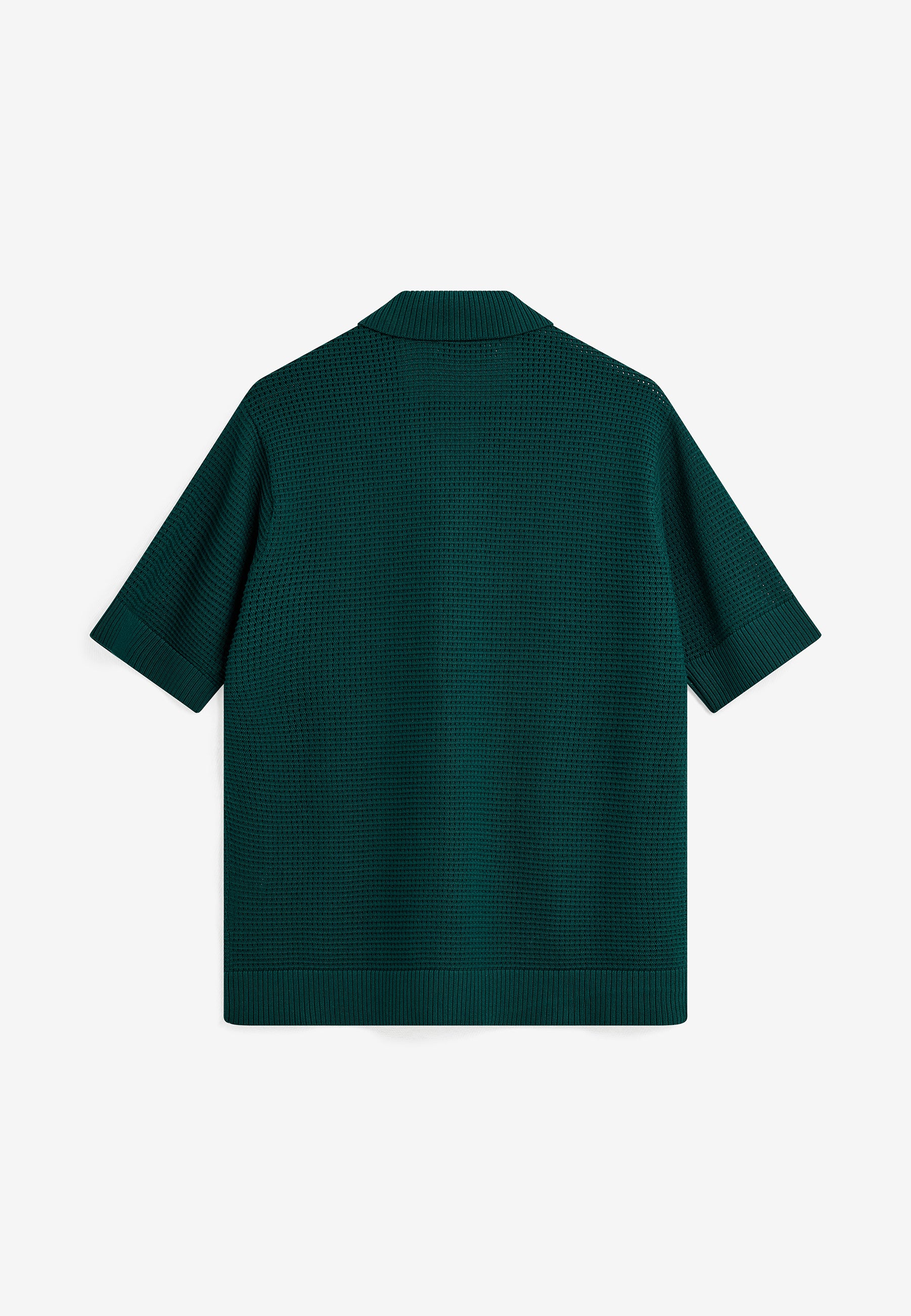minimum male Mason crochet polo shirt 4177 Polo 1920 Botanical green
