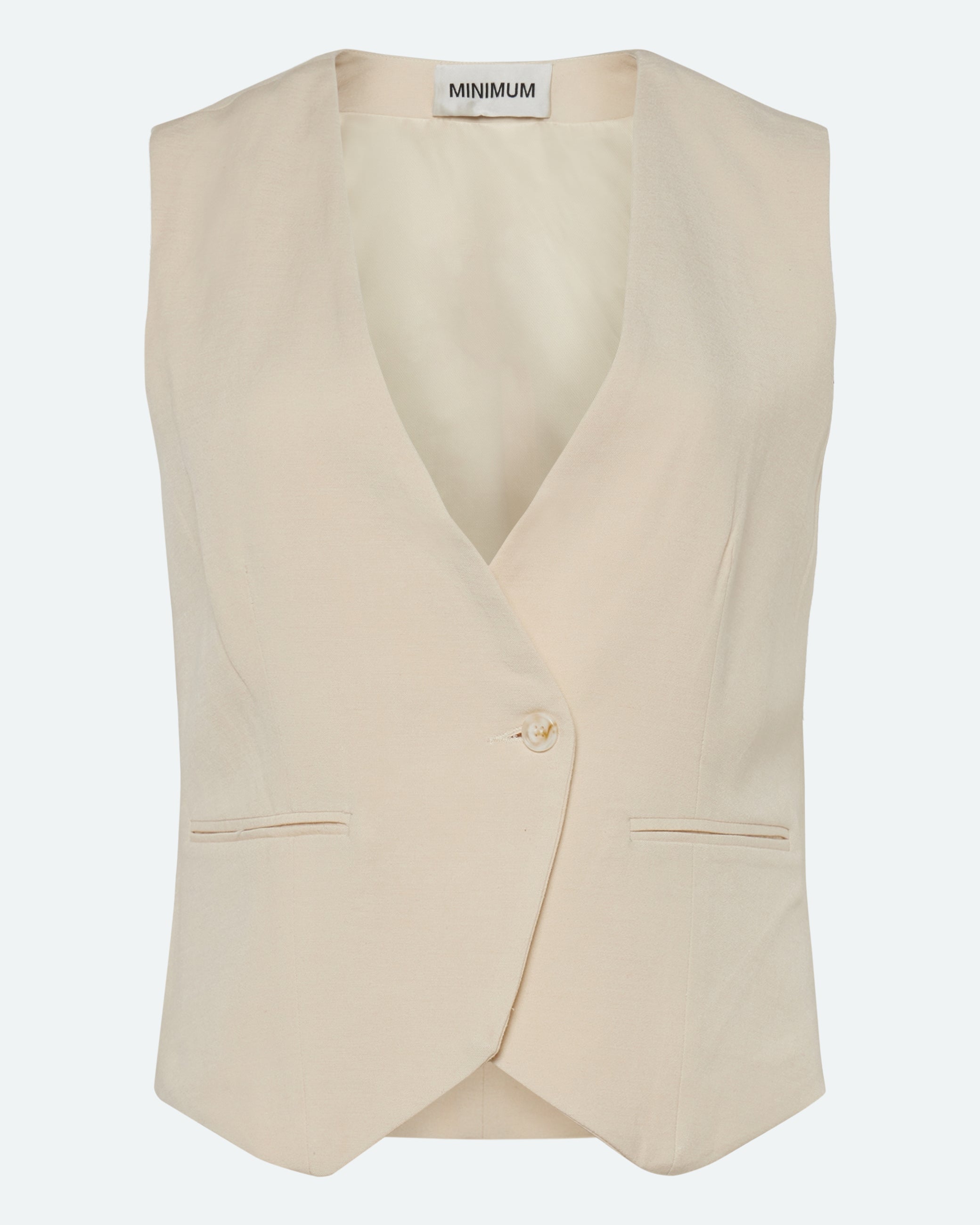 minimum female Melina fitted vest 3069 Waistcoat 0908 Summer Sand