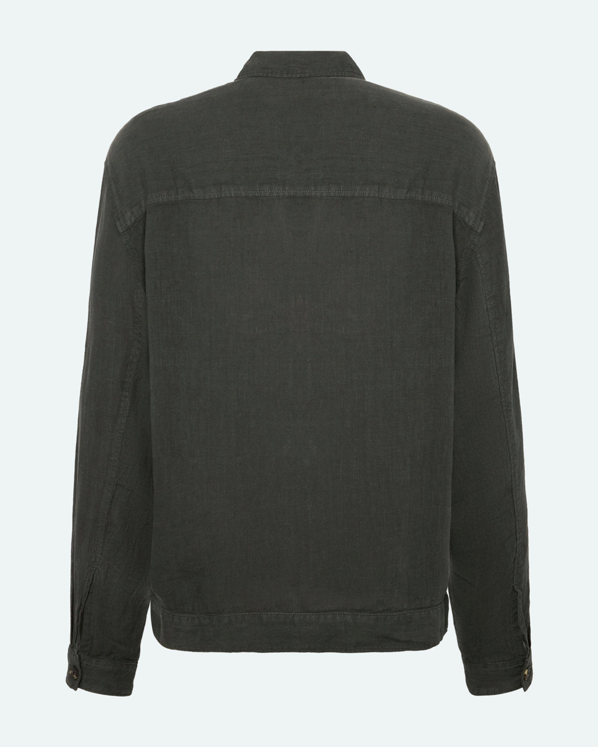 minimum male Micah linen overshirt 4115 Overshirt 0506 Black Ink