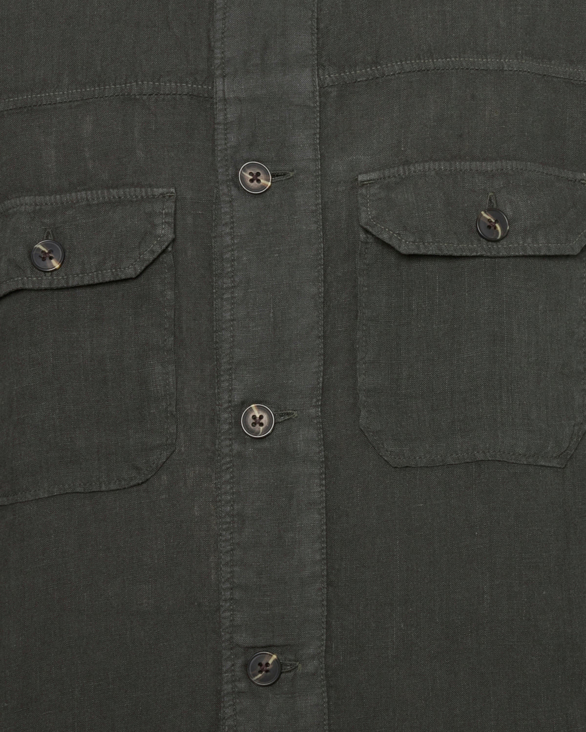 minimum male Micah linen overshirt 4115 Overshirt 0506 Black Ink