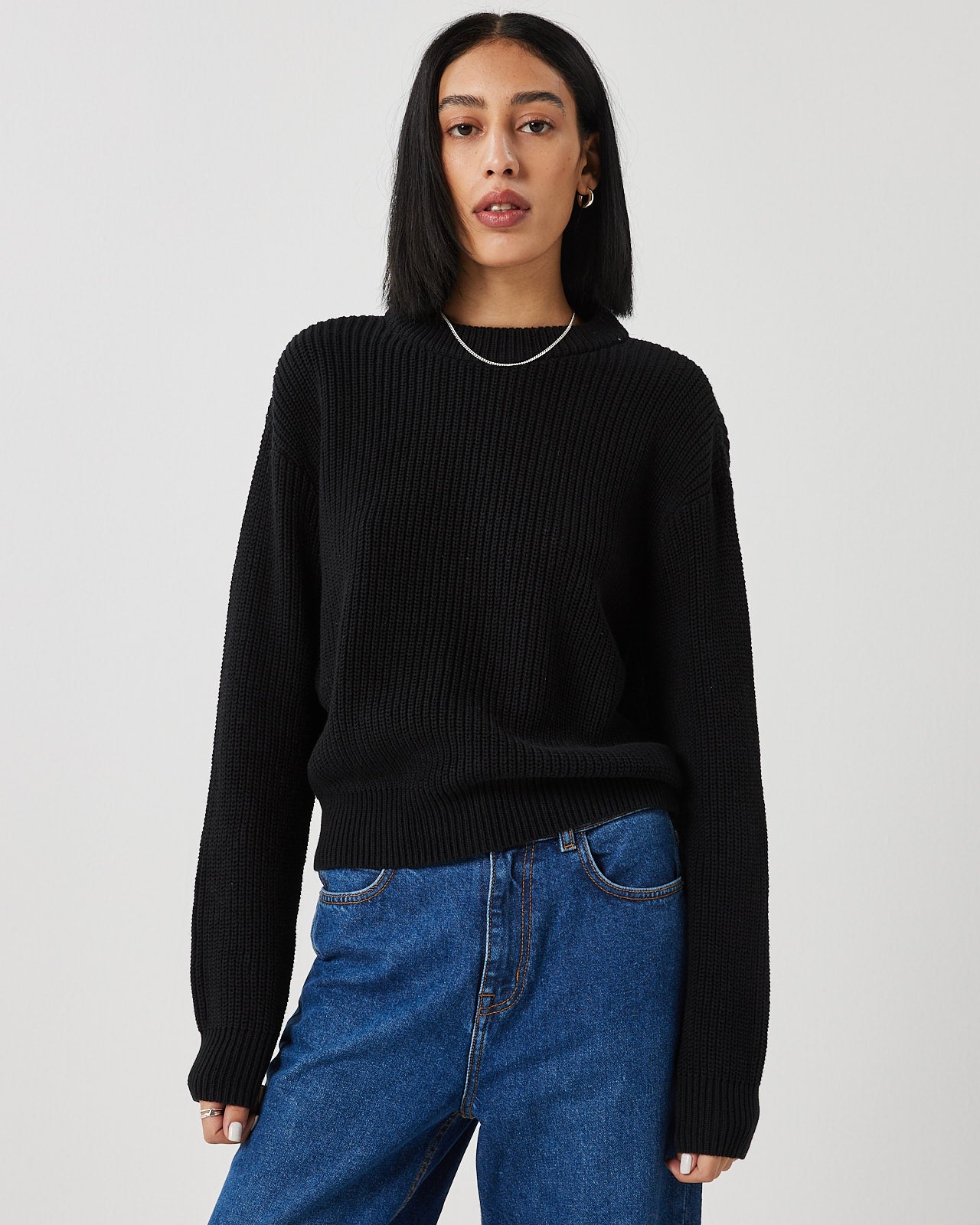 Black sweater jumper hotsell