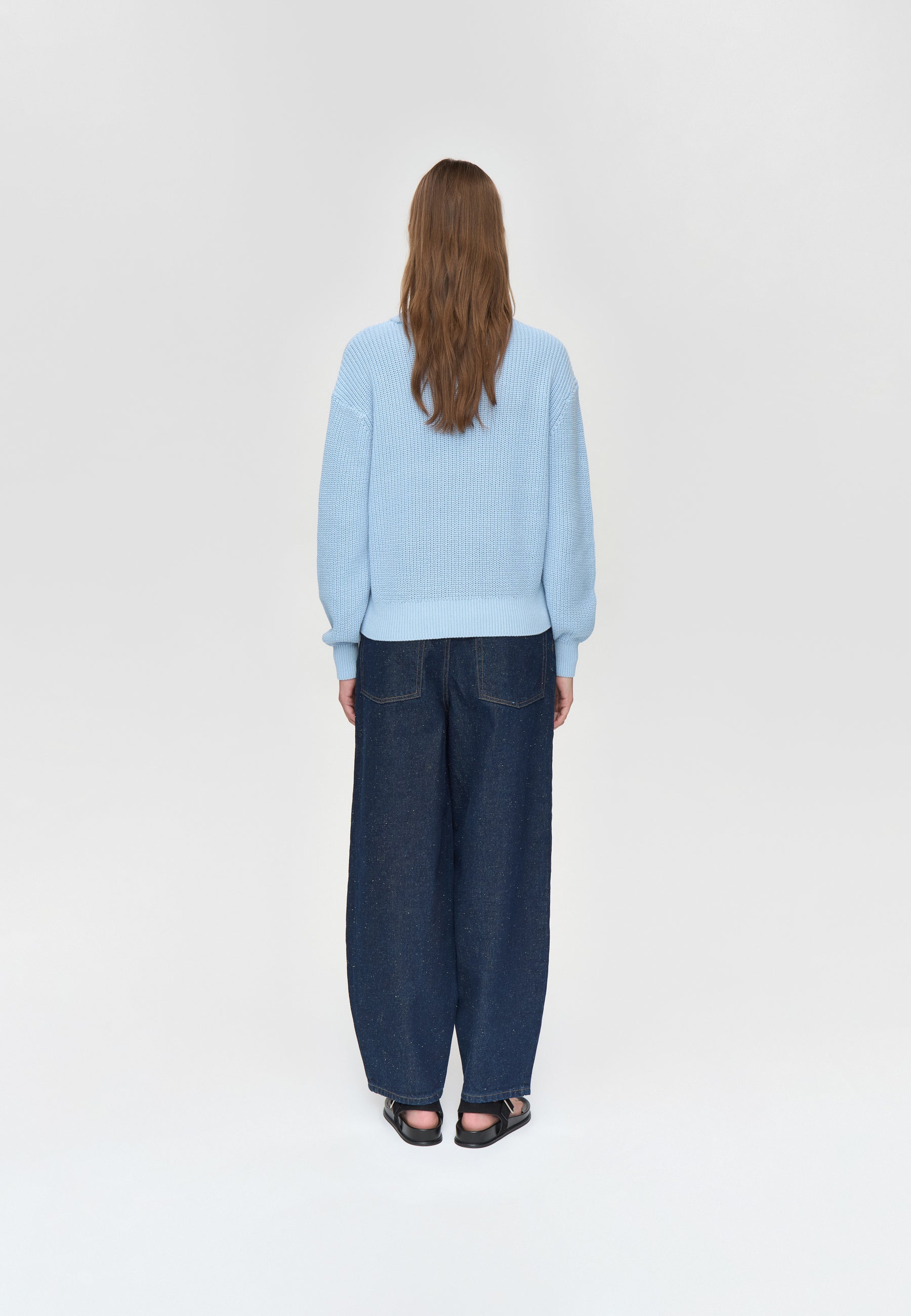 minimum female Mikala jumper G006 GOTS Jumper 4115 Cashmere Blue