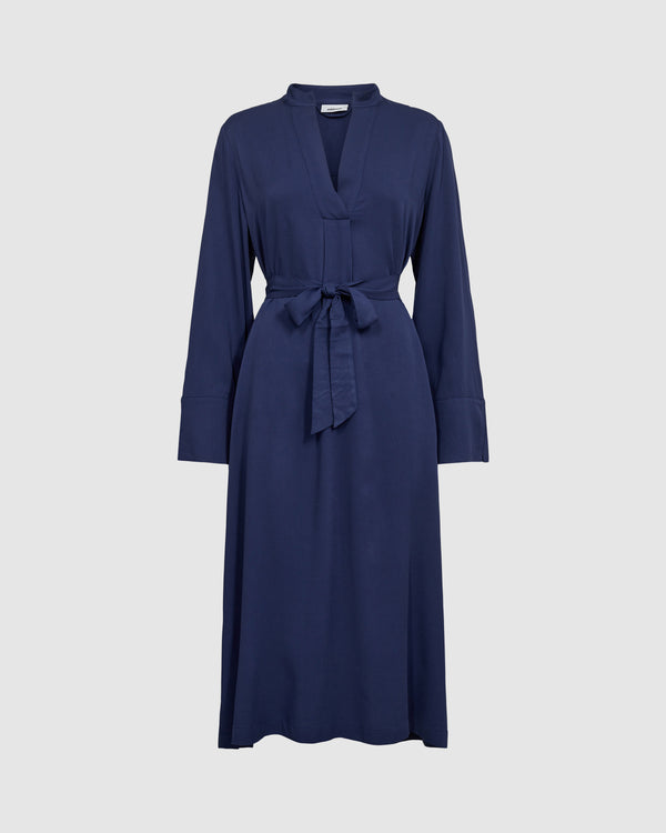 minimum female Milles 9911 Dress Midi Dress 3933 Medieval Blue