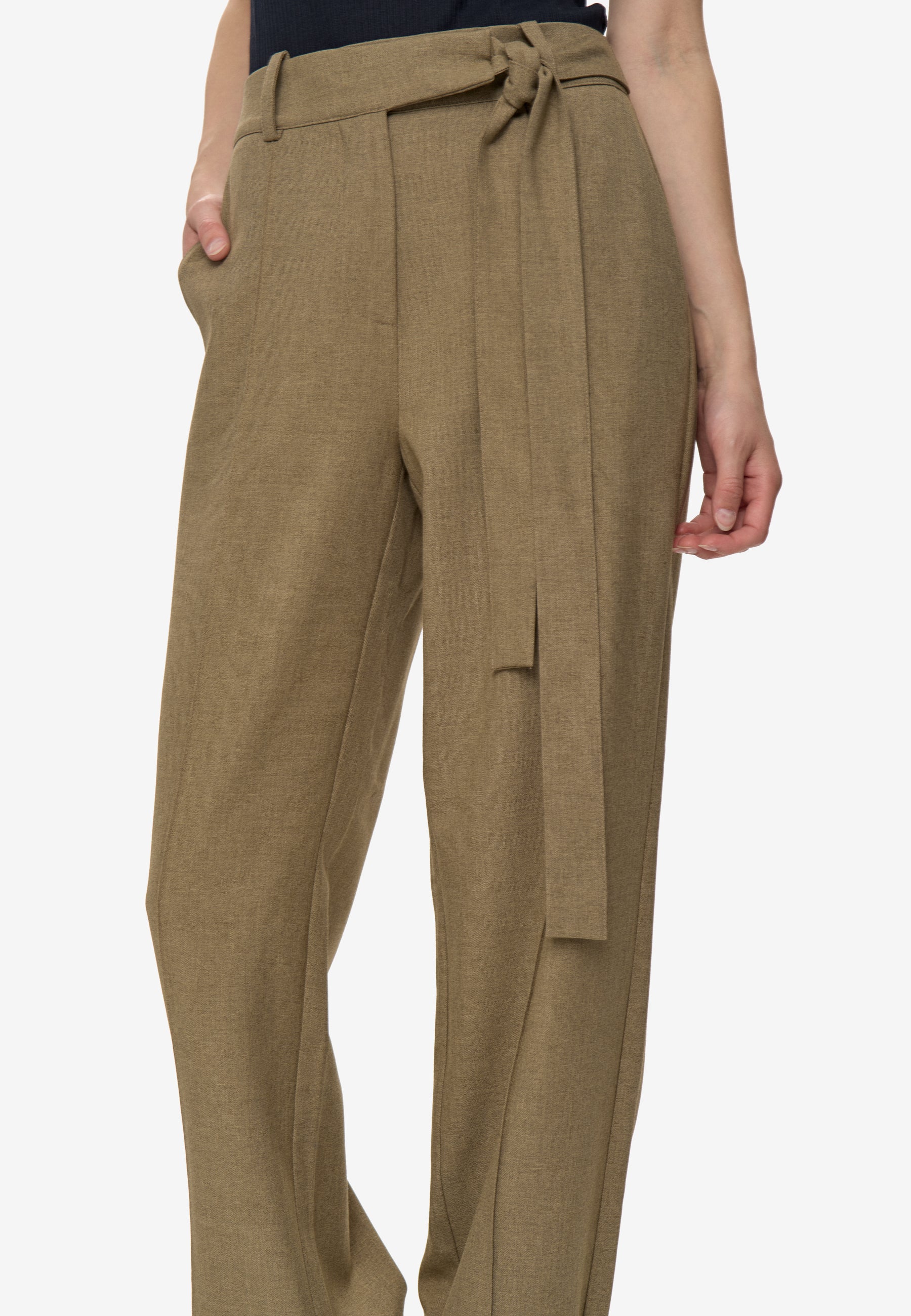 minimum female Miranda pants 3737 Dressed Pants 1609M Greige Melange