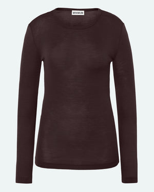 minimum female Natashas long sleeved t-shirt 3736 Jumper 1619 Fudge