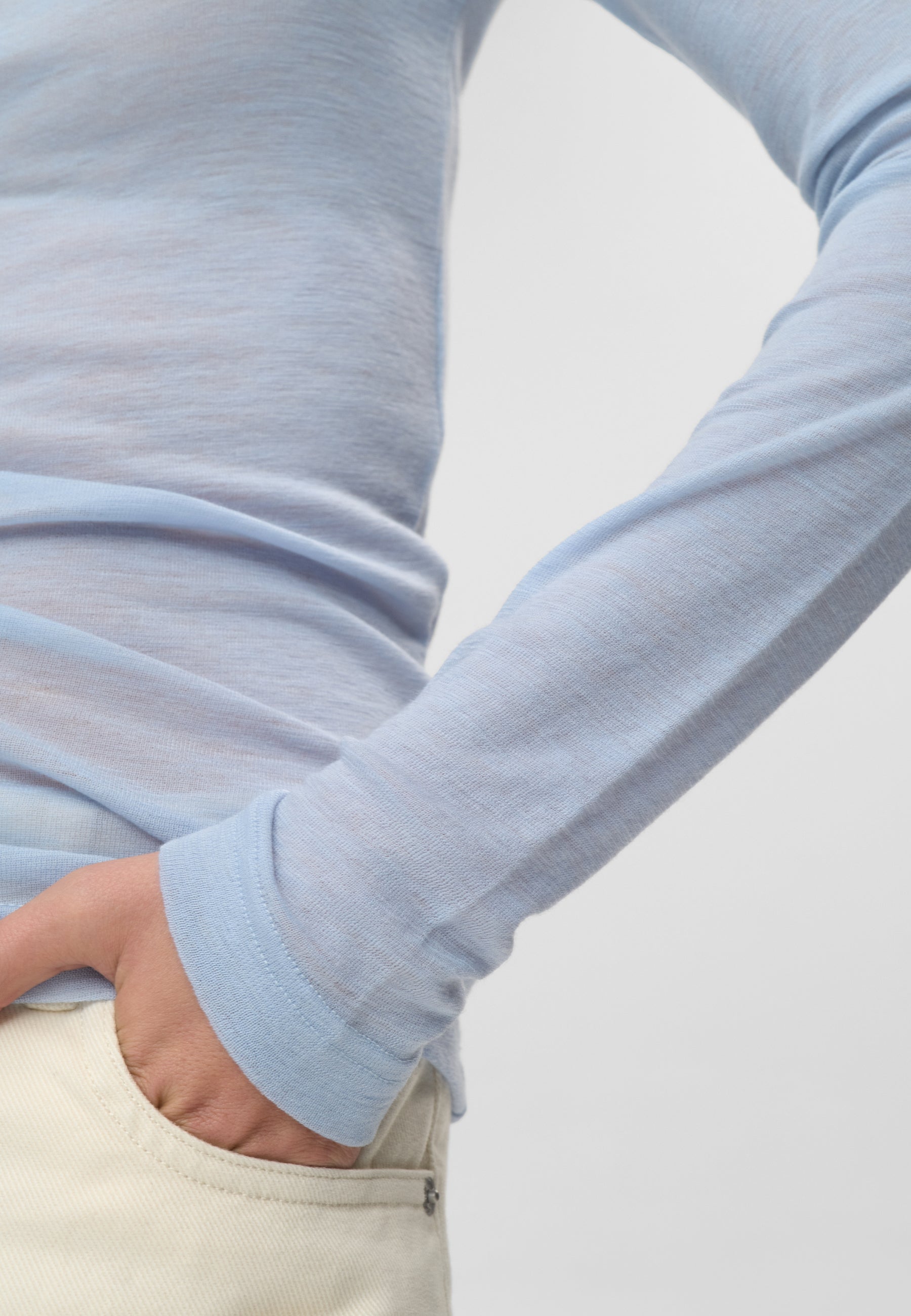 minimum female Natashas long sleeved t-shirt 3736 Jumper 4115 Cashmere Blue