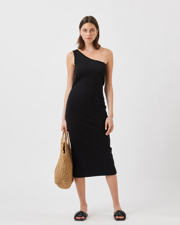 minimum female Paulas 9741 Dress Midi Dress 999 Black