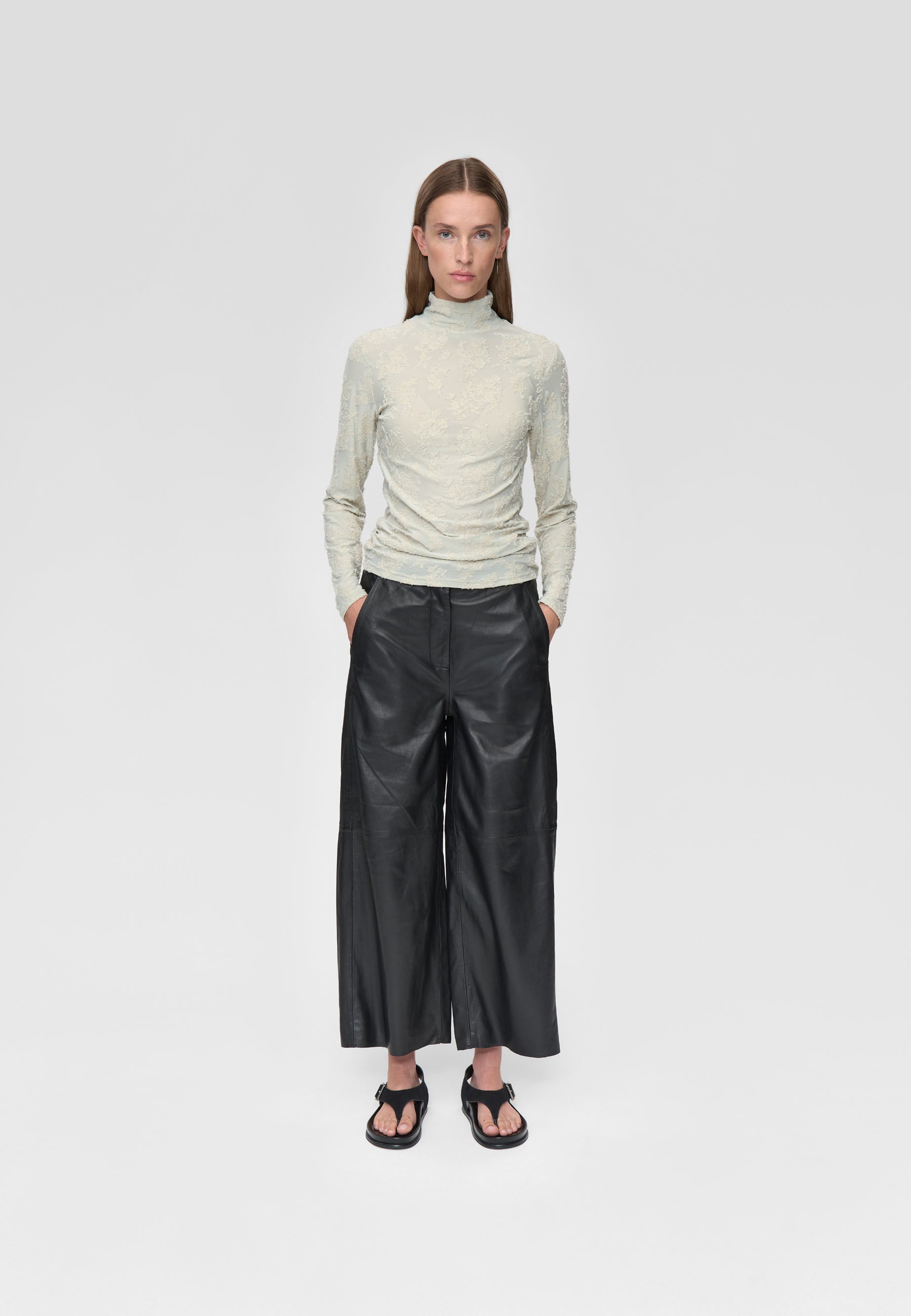 minimum female Pernilles ls blouse 4590 Long Sleeved T-shirt 0110 Desert Sage