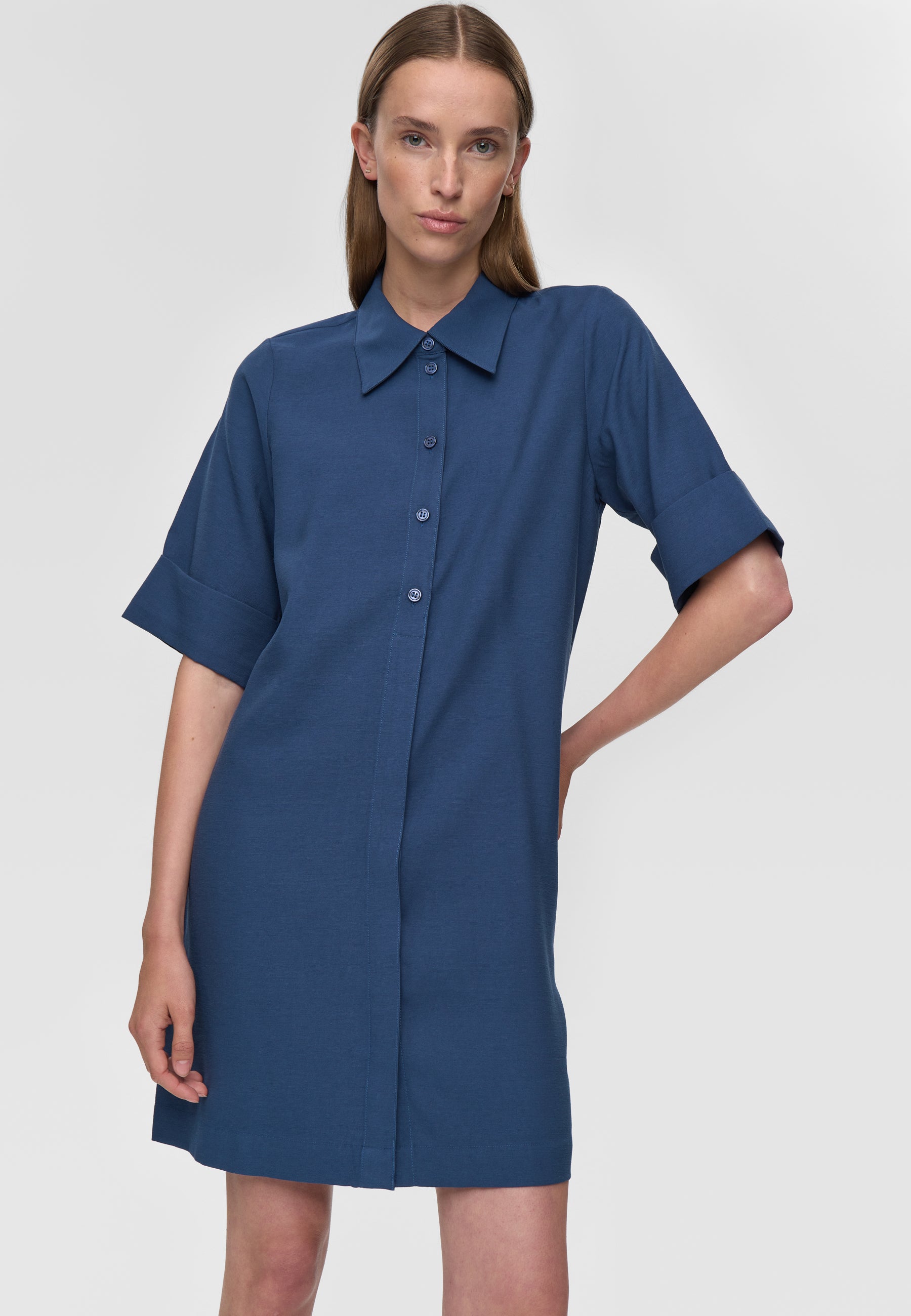 minimum female Reja shirt dress 4429 Short Dress 4027 Insignia blue