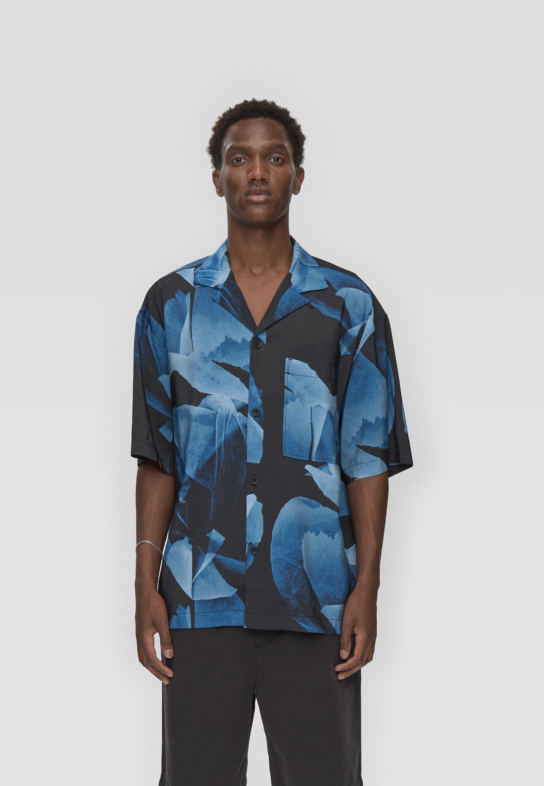 minimum male Rhodes ovz ss aop shirt 4614 Short Sleeved Shirt 3922 Sky Captain