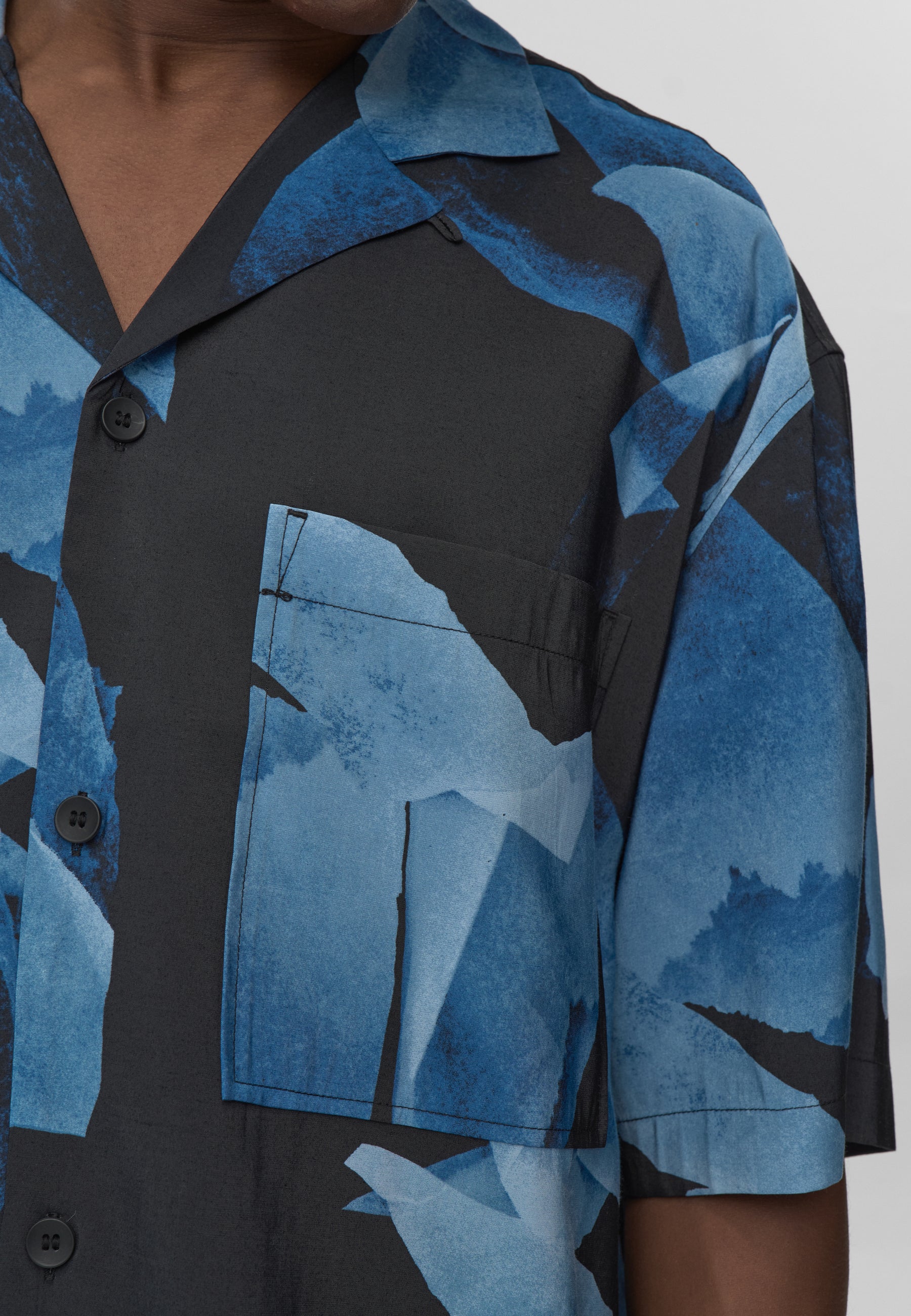 minimum male Rhodes ovz ss aop shirt 4614 Short Sleeved Shirt 3922 Sky Captain