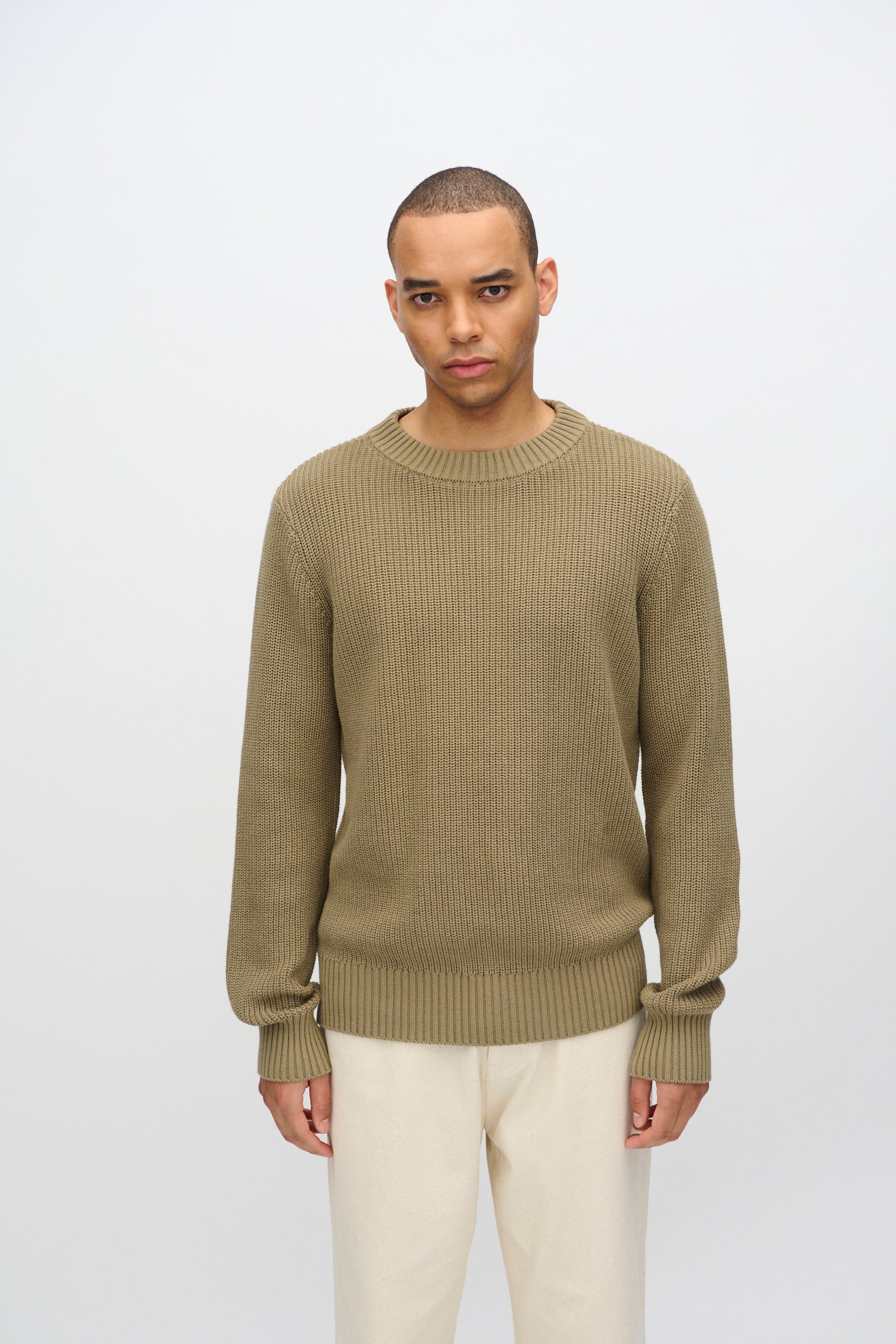 minimum male Rob basic knit sweater G006 GOTS Sweater 1706 Mermaid