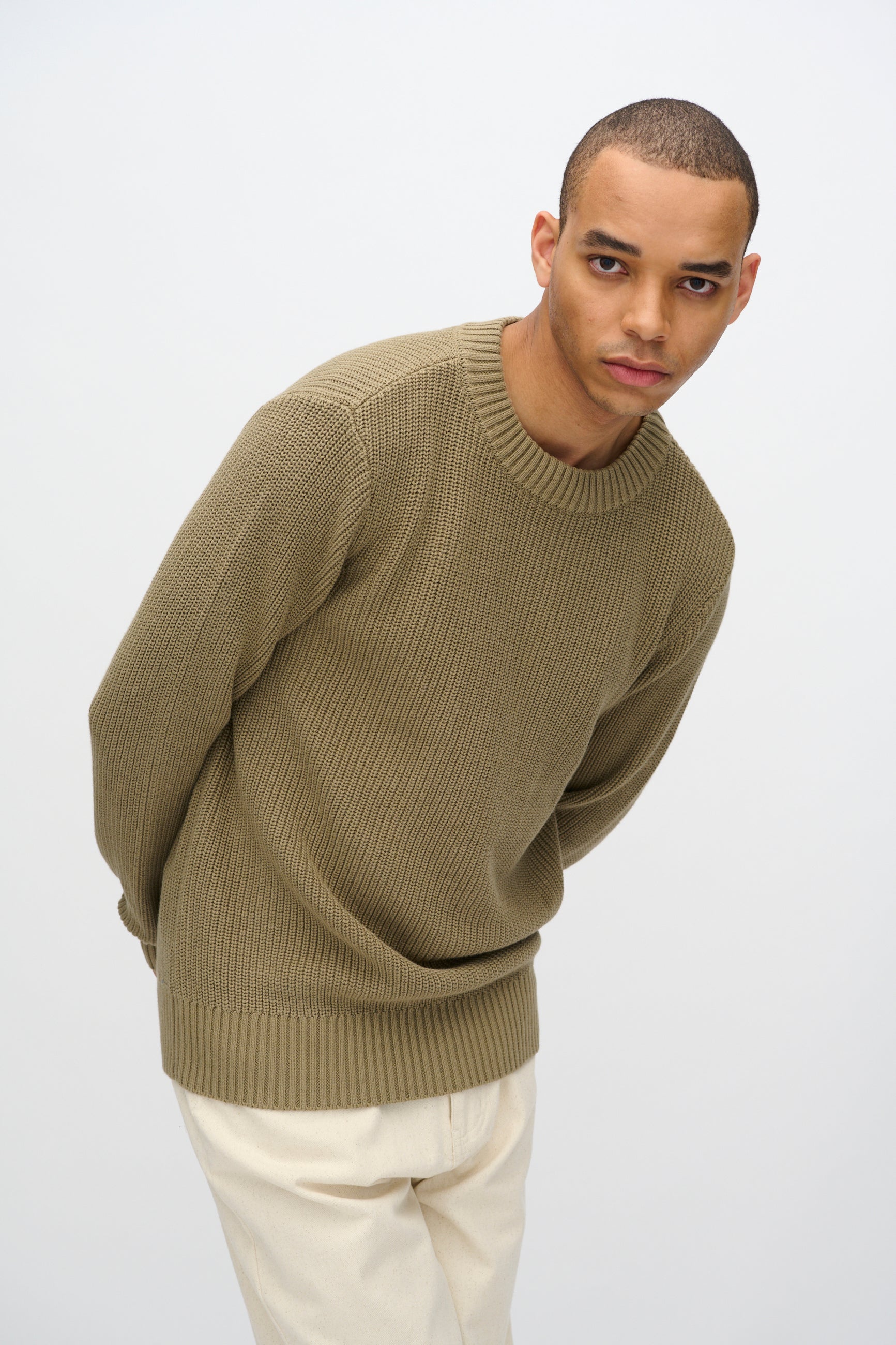 minimum male Rob basic knit sweater G006 GOTS Sweater 1706 Mermaid
