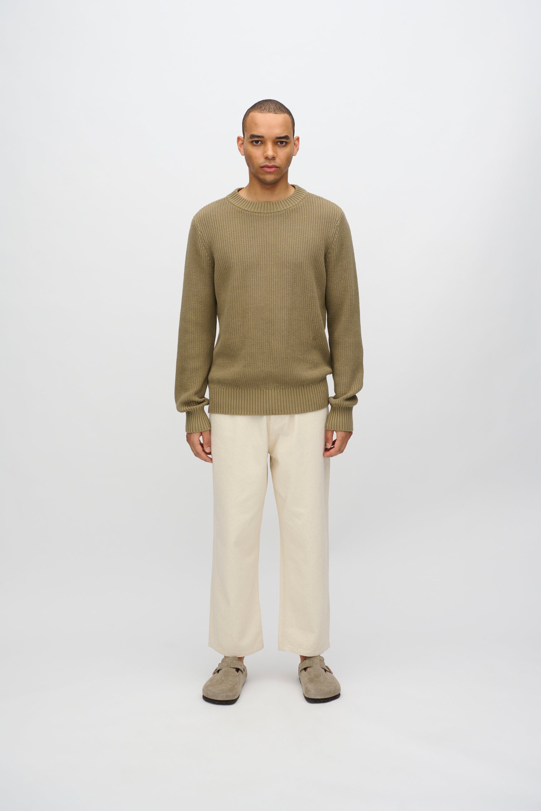 minimum male Rob basic knit sweater G006 GOTS Sweater 1706 Mermaid