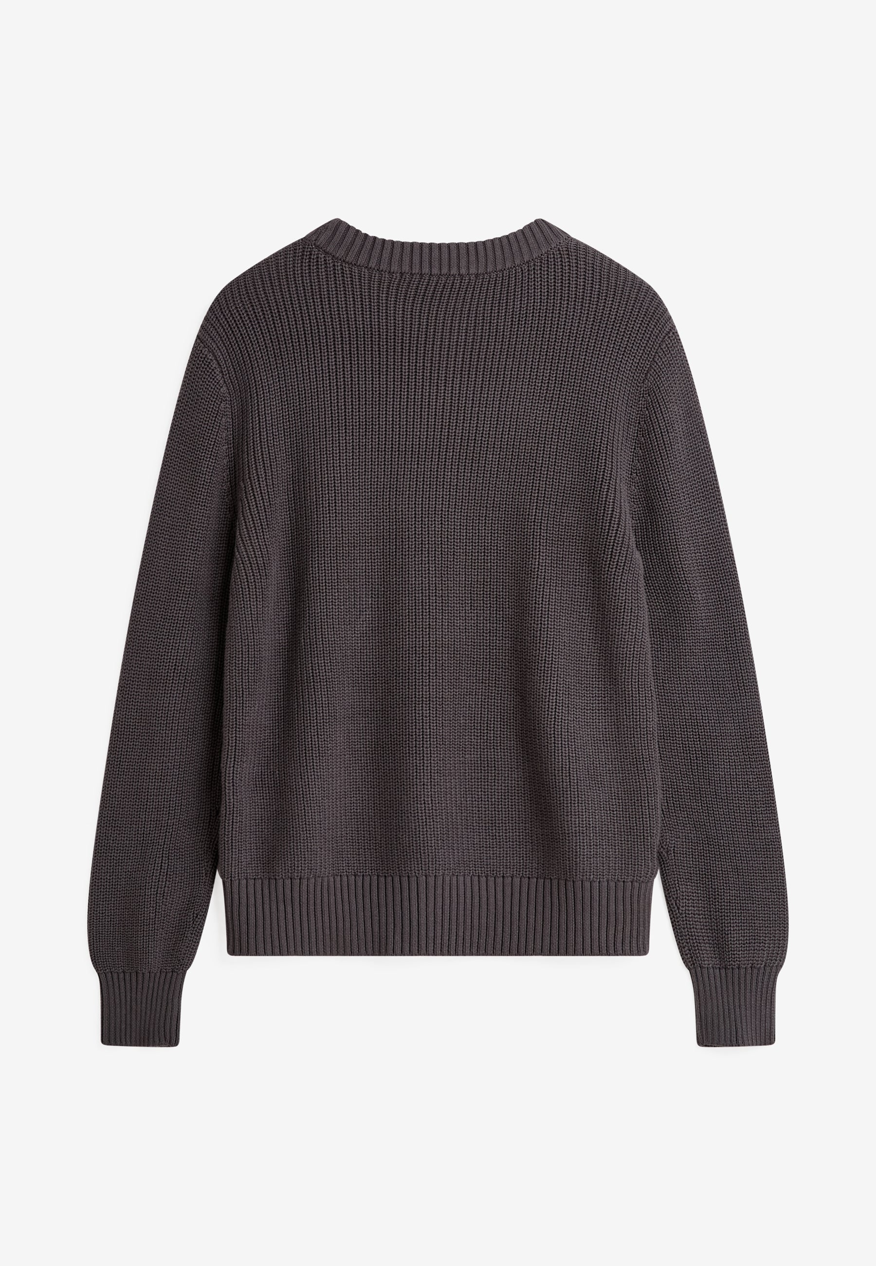 minimum male Rob basic knit sweater G006 GOTS Sweater 1912 Volcanic Ash