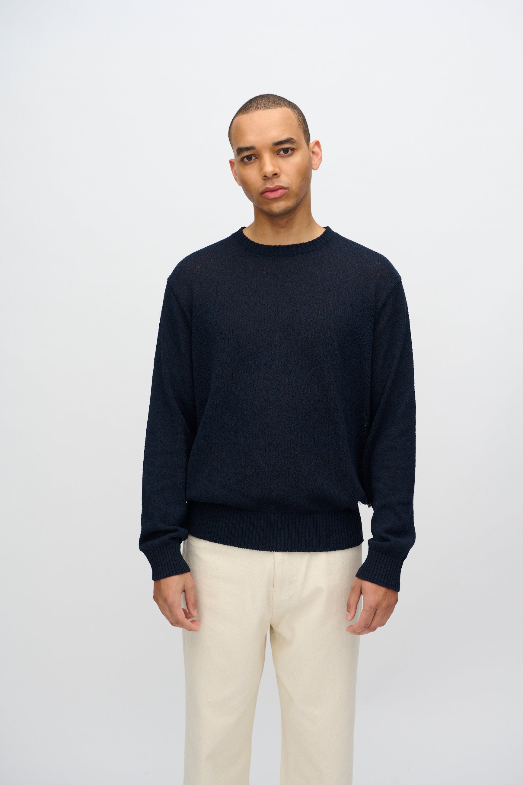 minimum male Roland knitted jumper 4122 Jumper 3922 Sky Captain