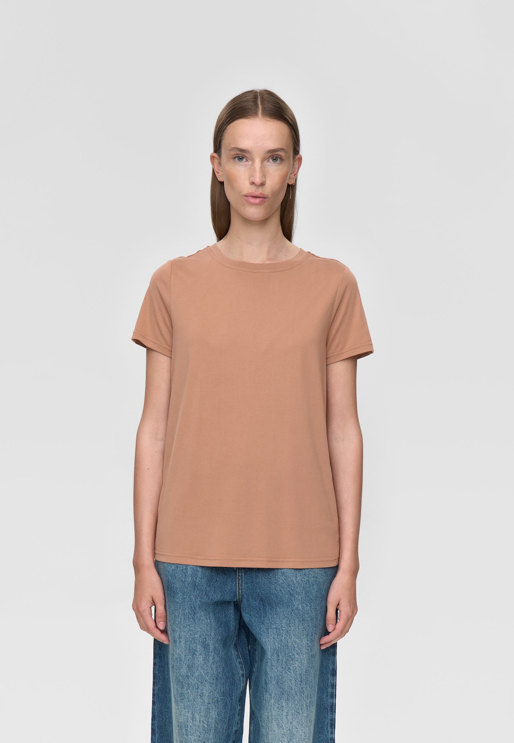 minimum female Rynah t-shirt 2.0 0281 Short Sleeved T-shirt 1230 Mocha Mousse