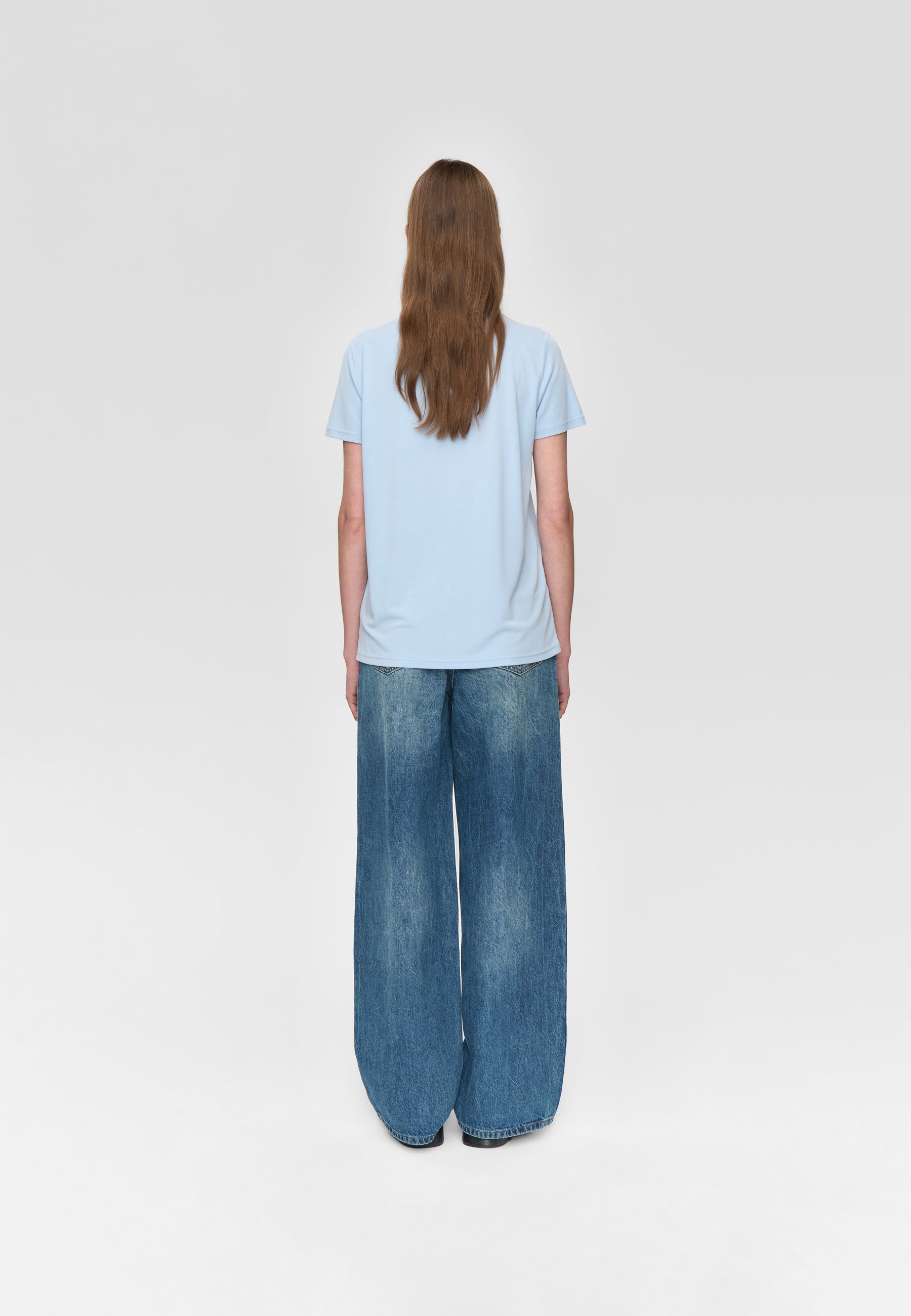 minimum female Rynah t-shirt 2.0 0281 Short Sleeved T-shirt 4115 Cashmere Blue