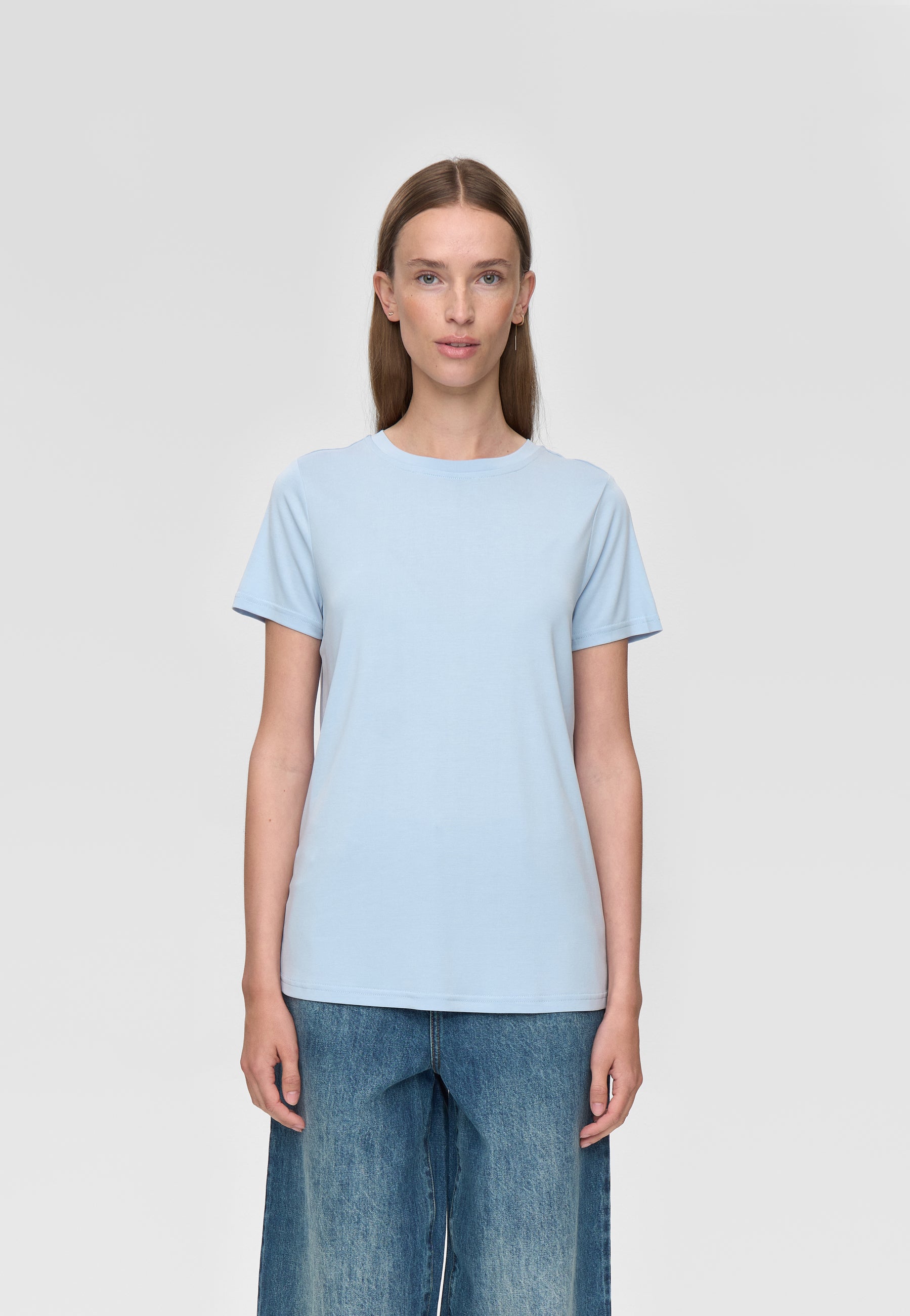 minimum female Rynah t-shirt 2.0 0281 Short Sleeved T-shirt 4115 Cashmere Blue