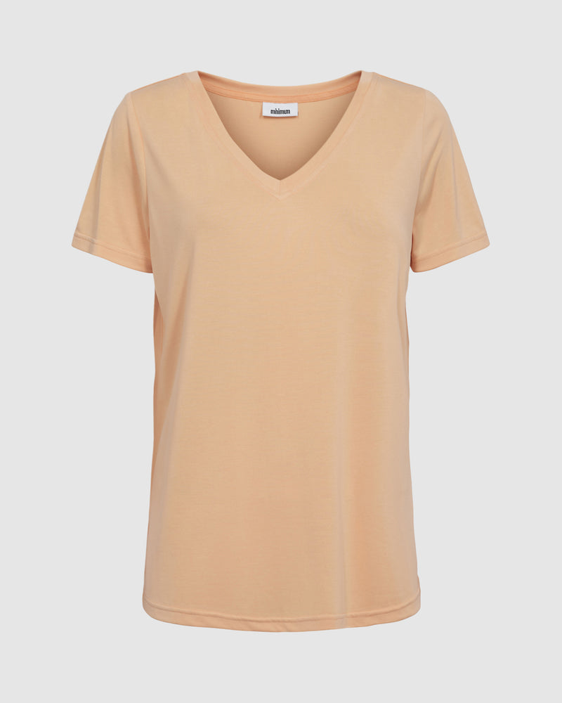 minimum female Rynih 0281 T-shirt Short Sleeved T-shirt 1231 Peach Cobbler
