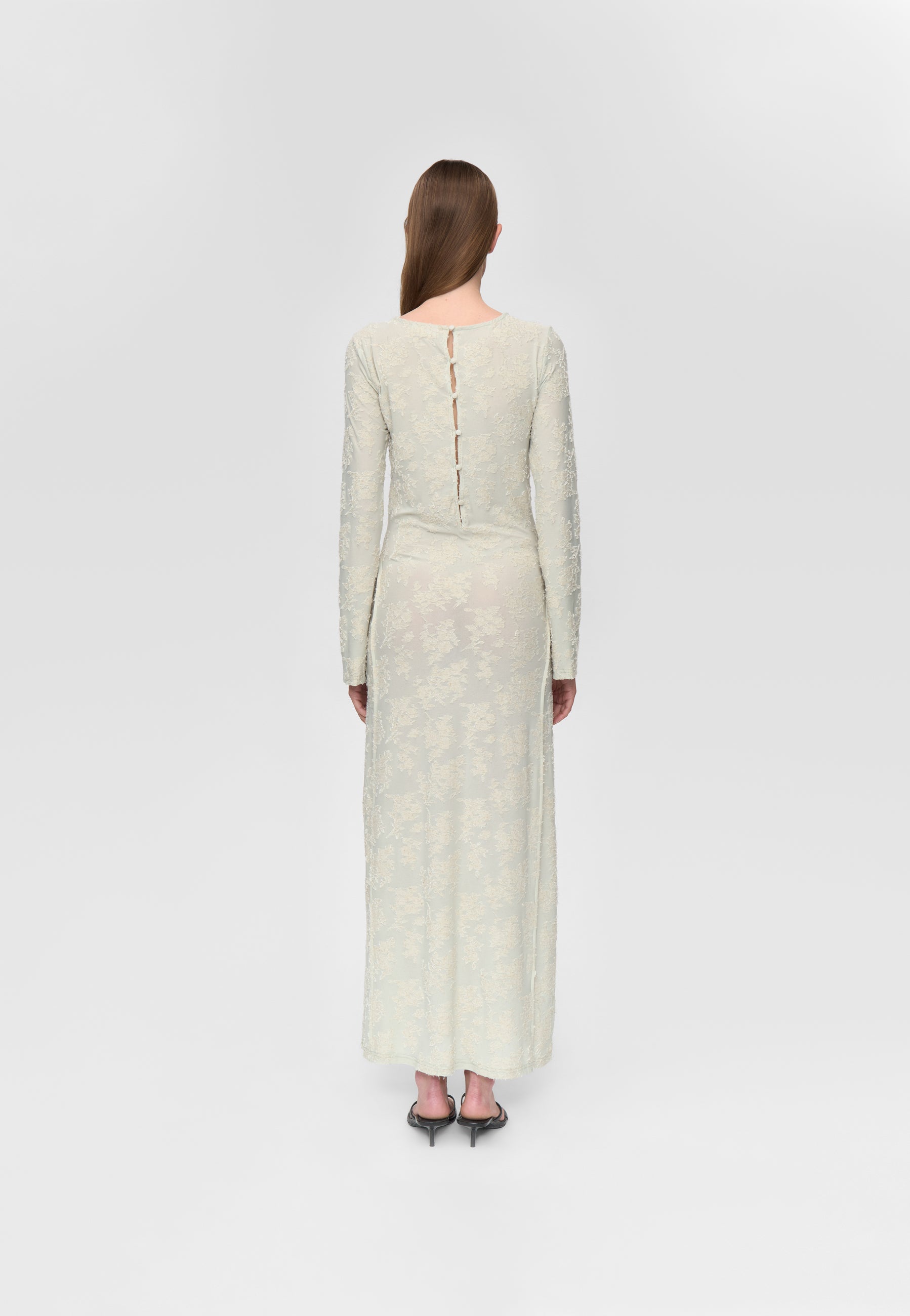 minimum female Samara ls long dress 4590 Maxi Dress 0110 Desert Sage