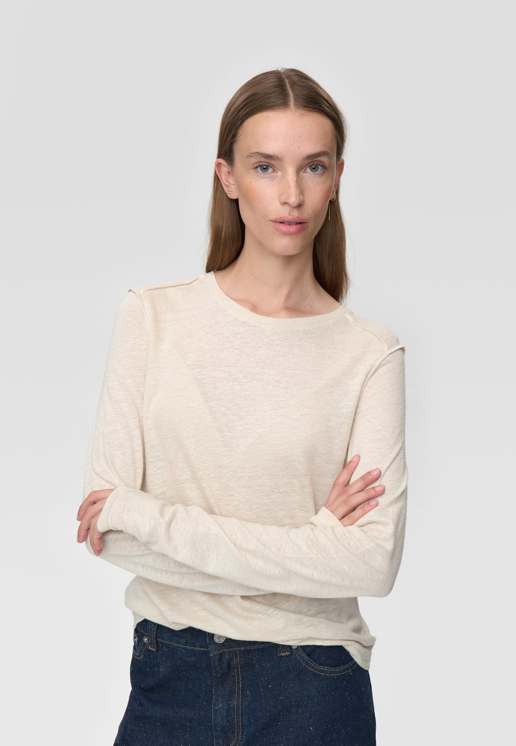 minimum female Shiloh ls t-shirt 4159 Long Sleeved T-shirt 0701 Whisper white