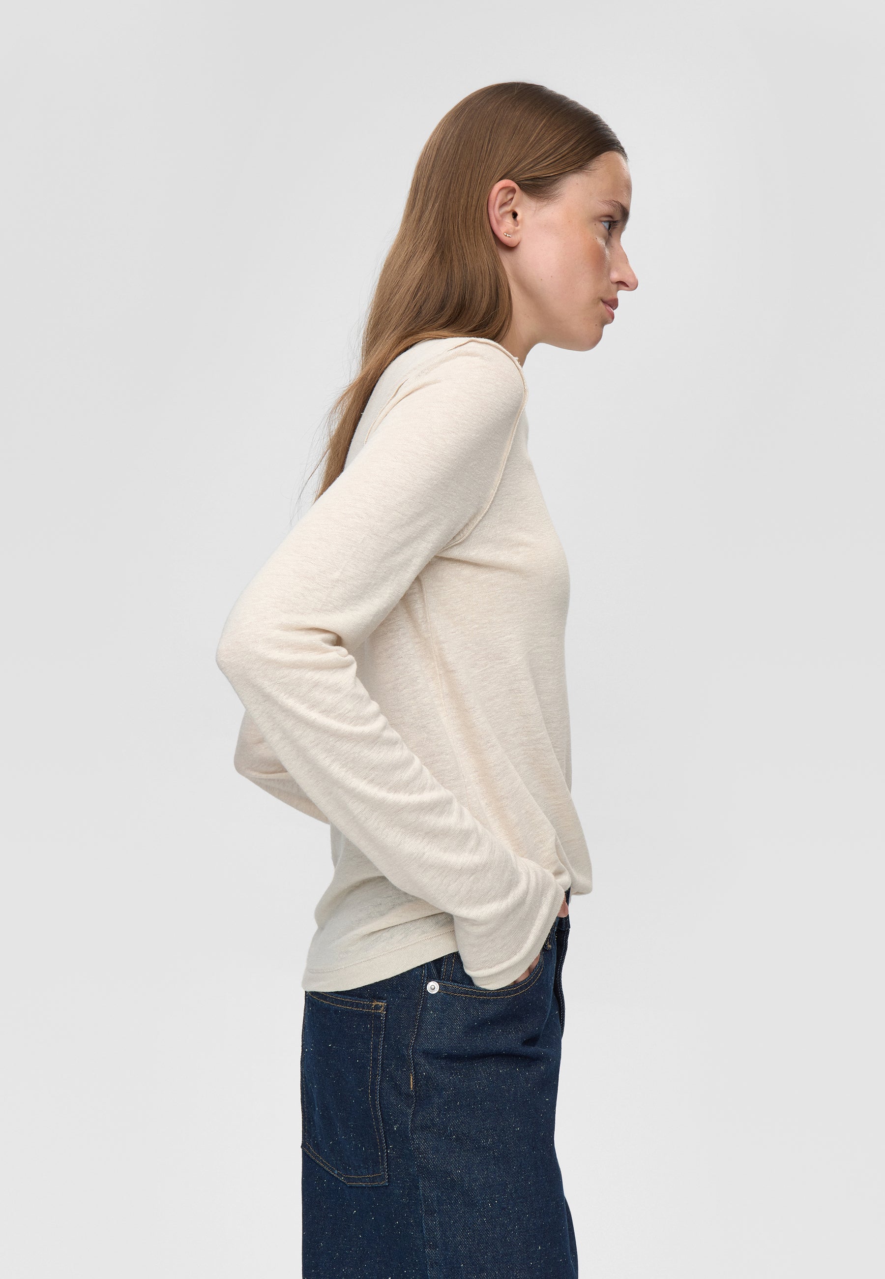 minimum female Shiloh ls t-shirt 4159 Long Sleeved T-shirt 0701 Whisper white