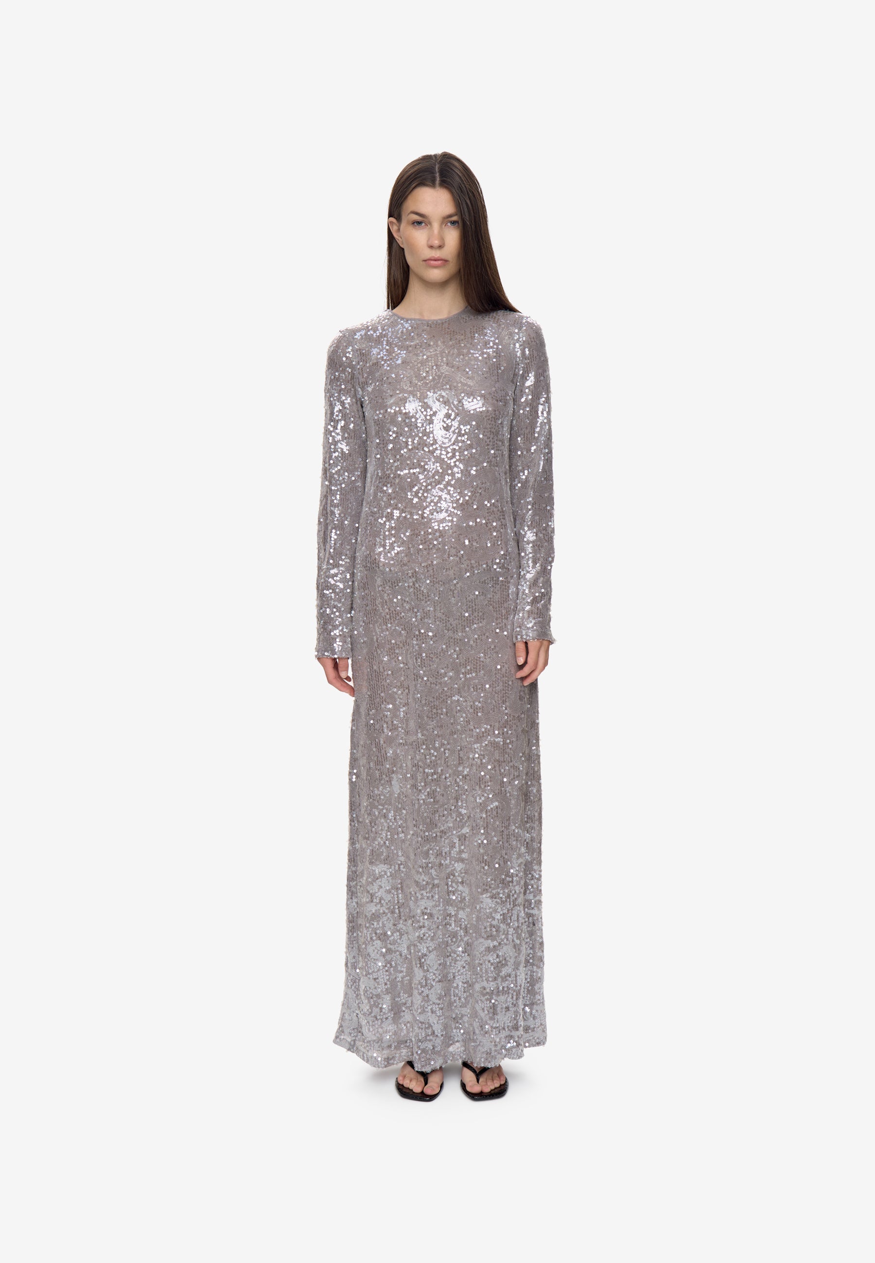 minimum female Sigrid Dress 4503 Maxi Dress 0510 Castor Gray