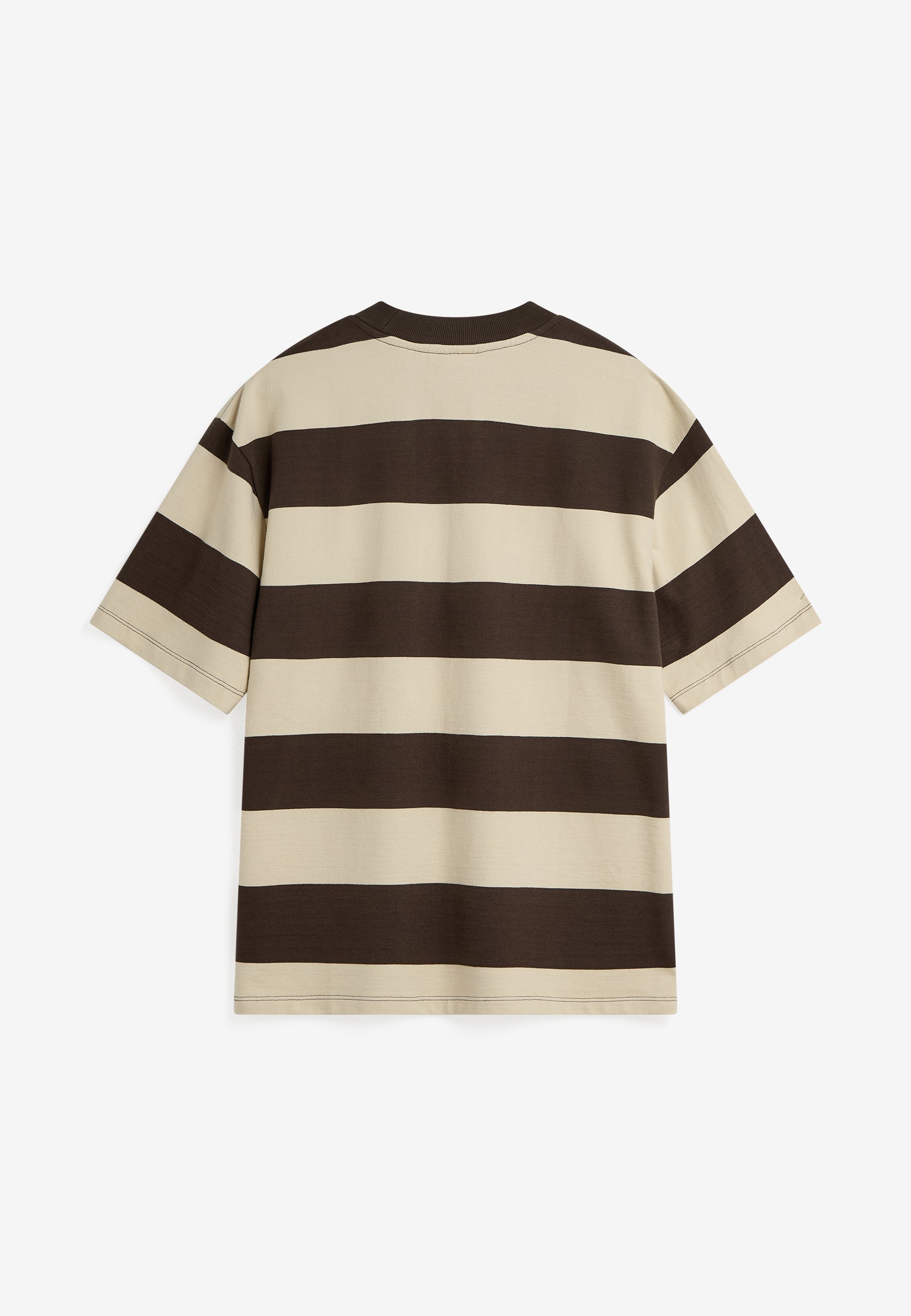 minimum male Terry rls YD strp ss tee G4607 Long Sleeved T-shirt 0812 Turkish Coffee
