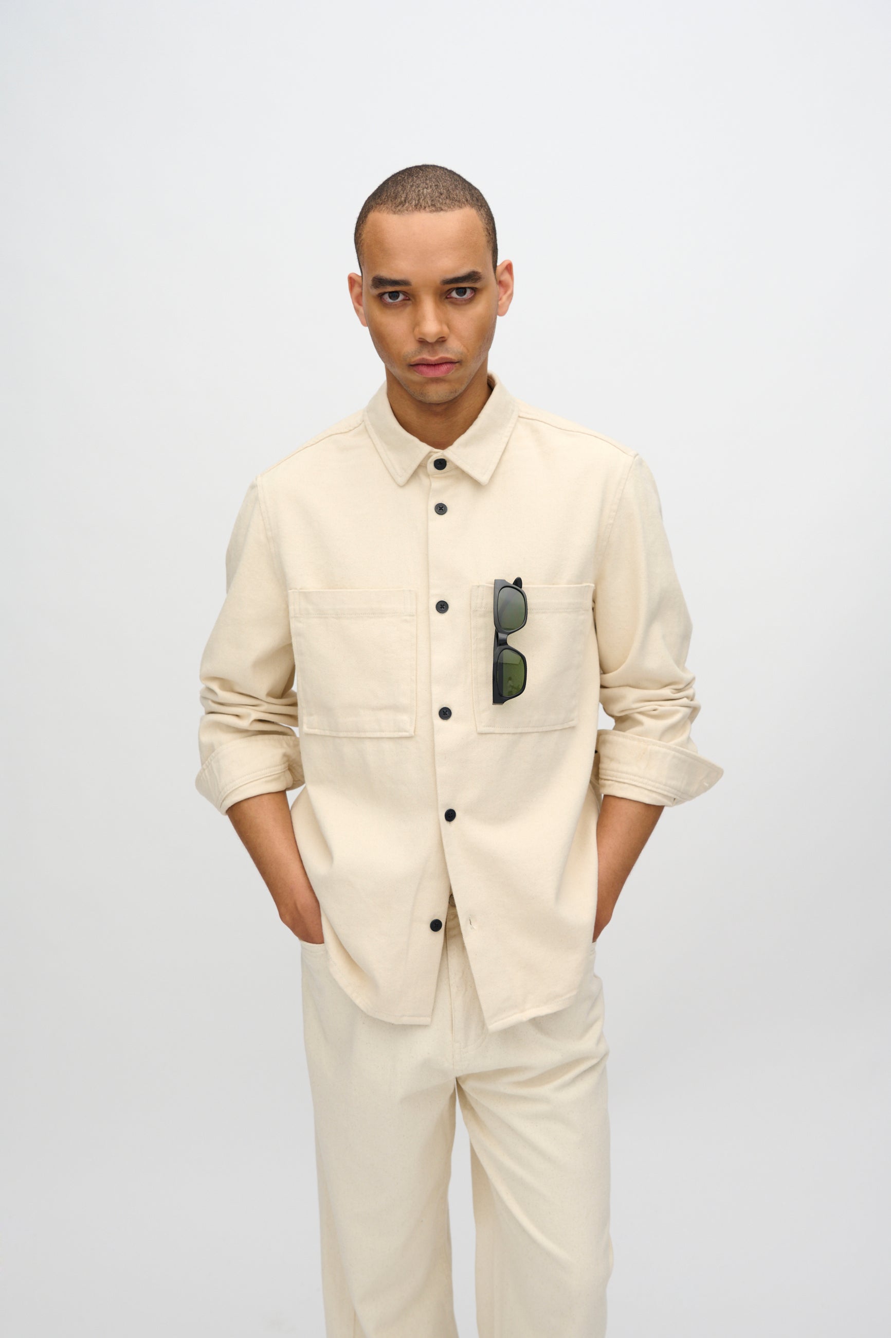 minimum male Titan overshirt 4113 Overshirt 1105 Brown Rice