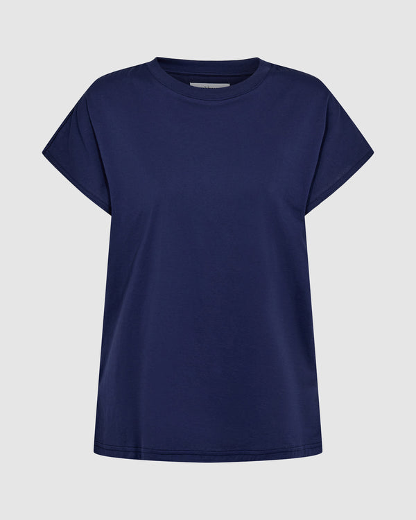 minimum female Toves 3067 T-shirt Short Sleeved T-shirt 3933 Medieval Blue