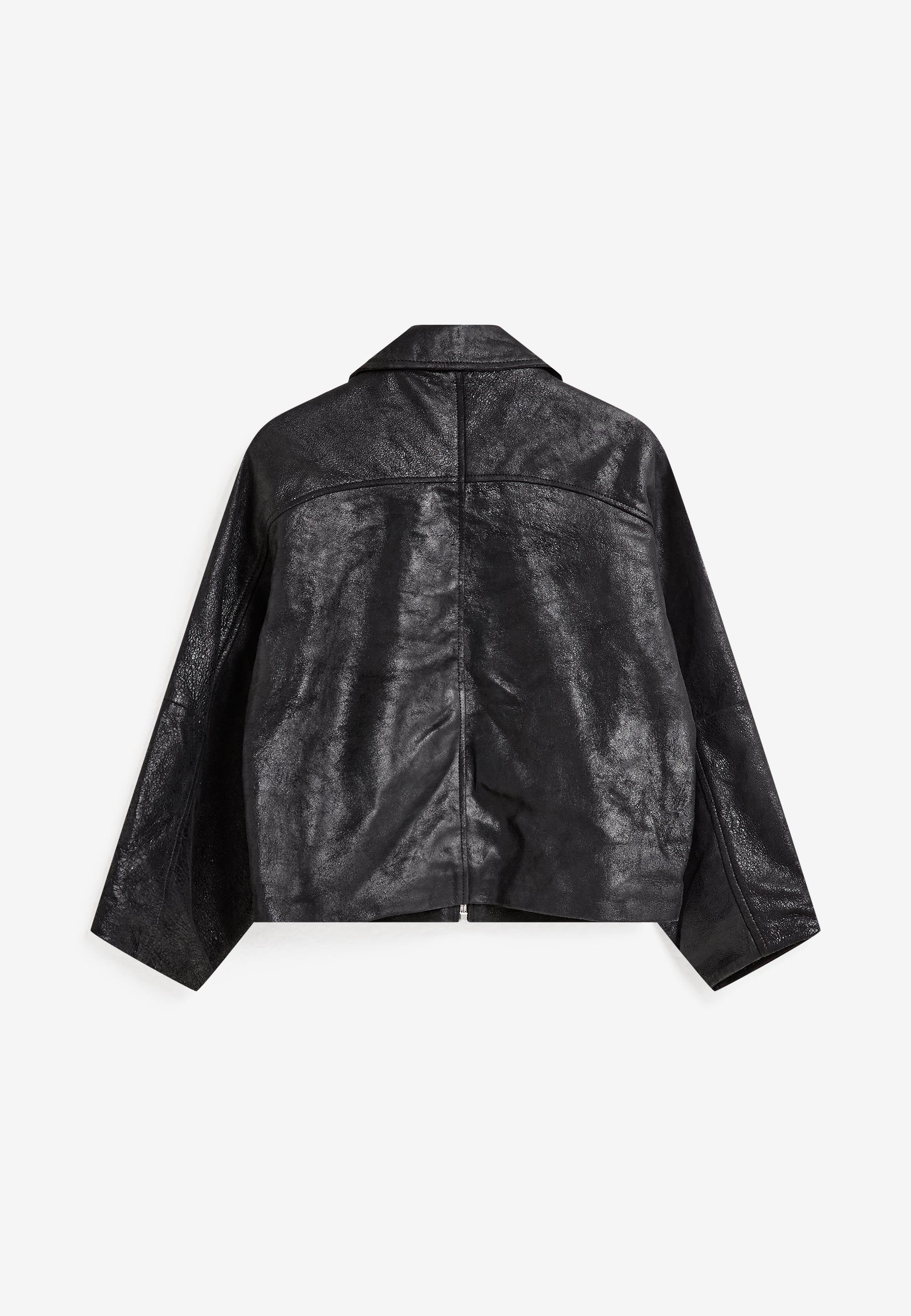 minimum female Tyra zip jacket 4447 Leather Jacket 999 Black