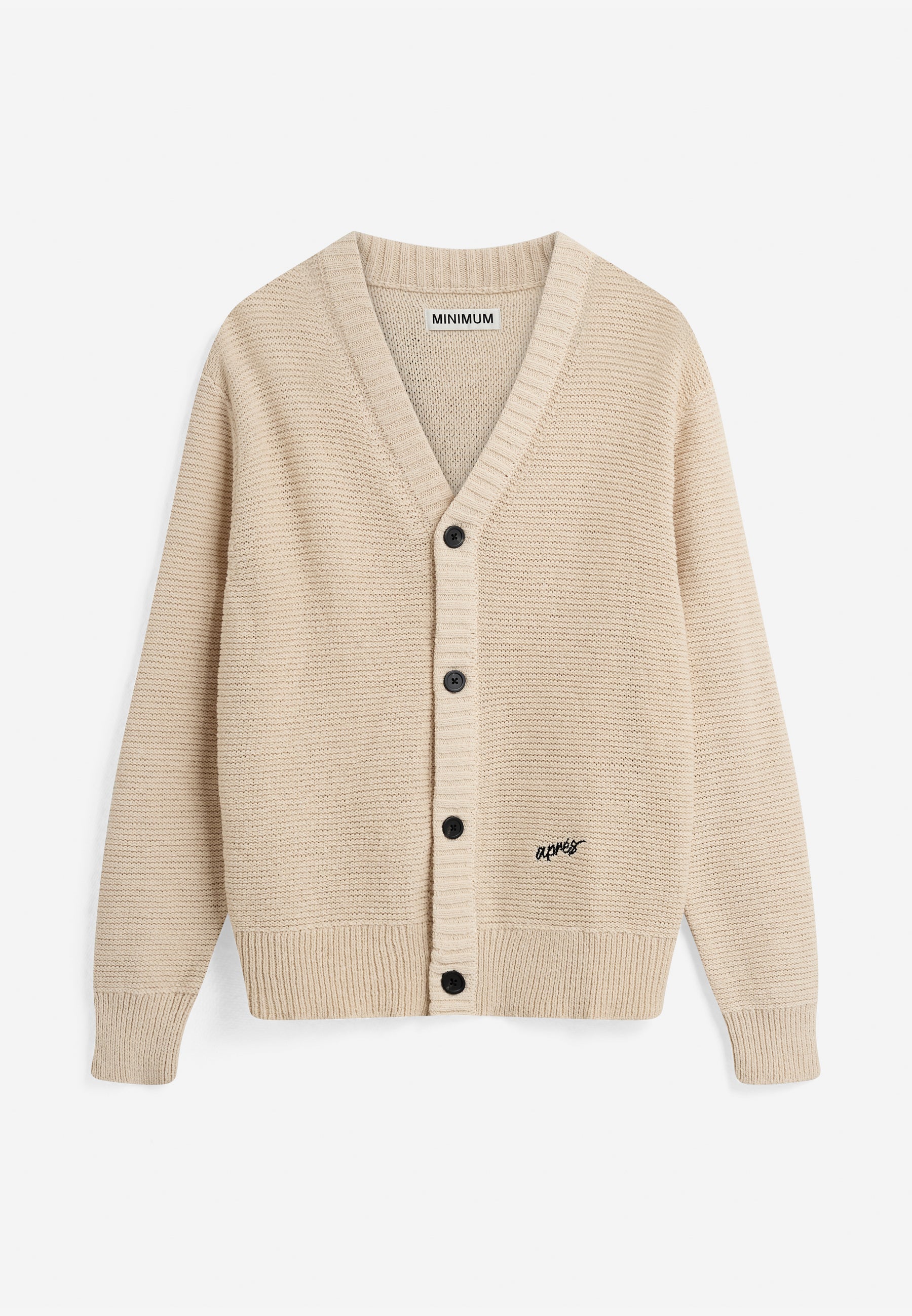 minimum male Vincent rlx ls cardigan 4548 Cardigan 0608 Coco Milk