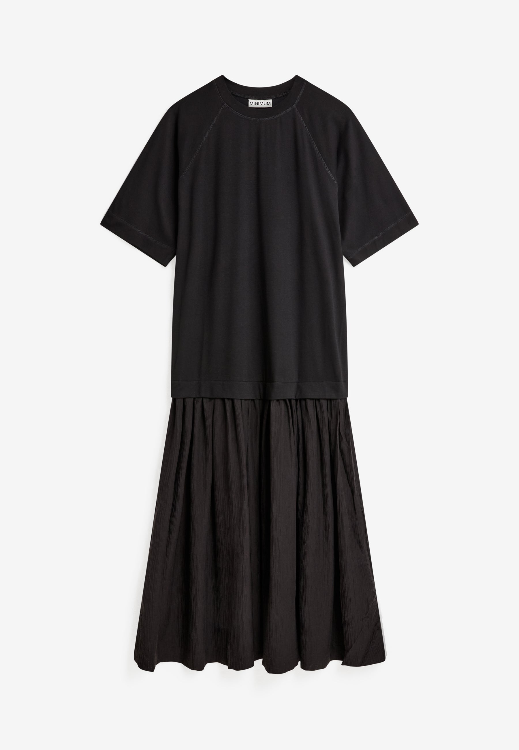 minimum female Wiley ss long dress 4772 Midi Dress 999 Black