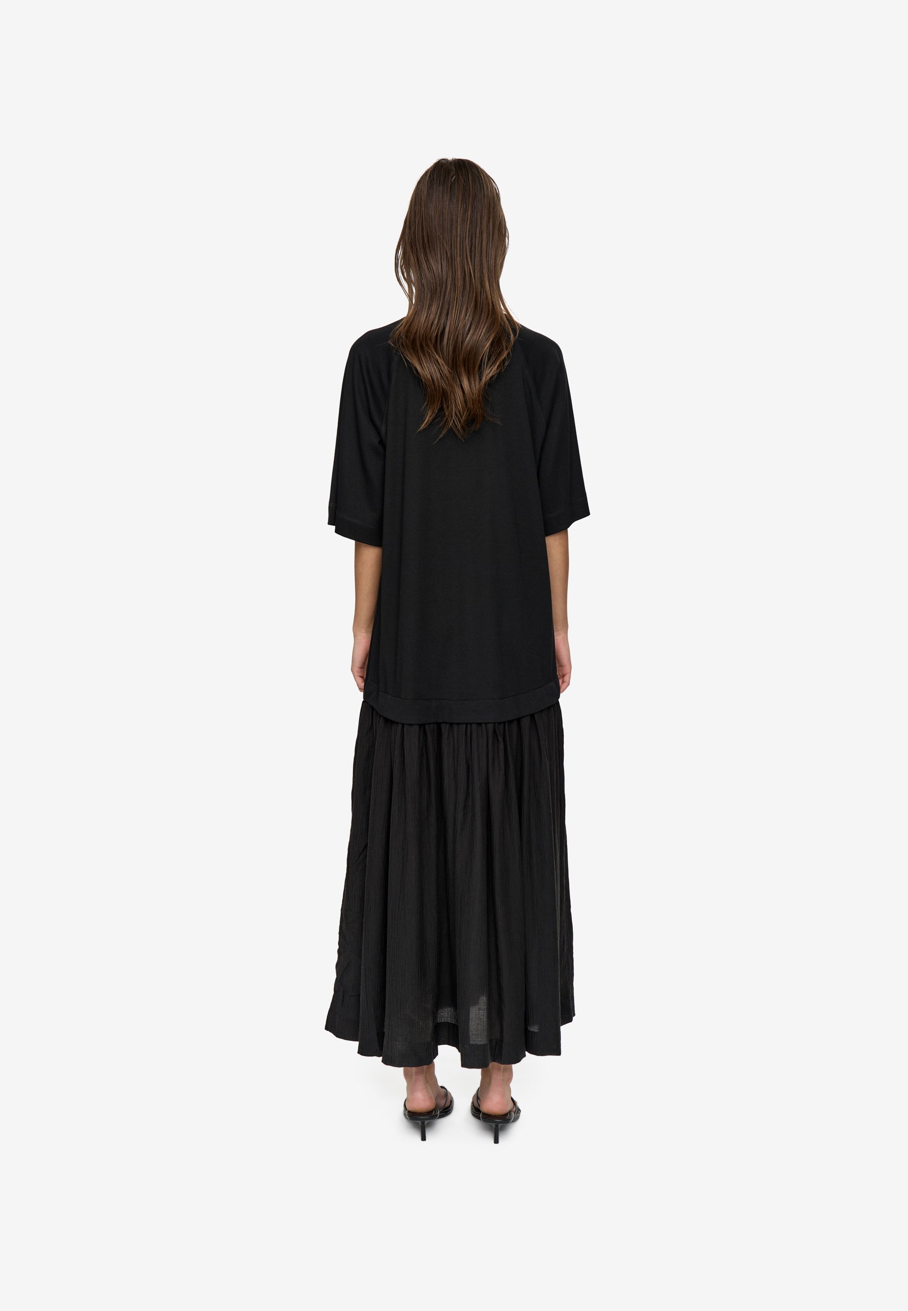 minimum female Wiley ss long dress 4772 Midi Dress 999 Black