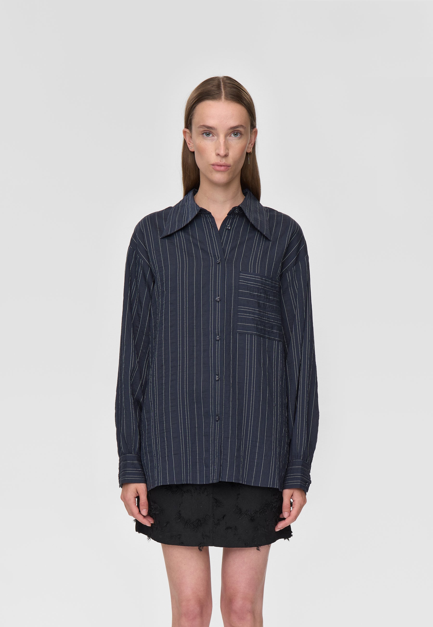 minimum female Zaya shirt 4630 Long Sleeved Shirt 3922 Sky Captain