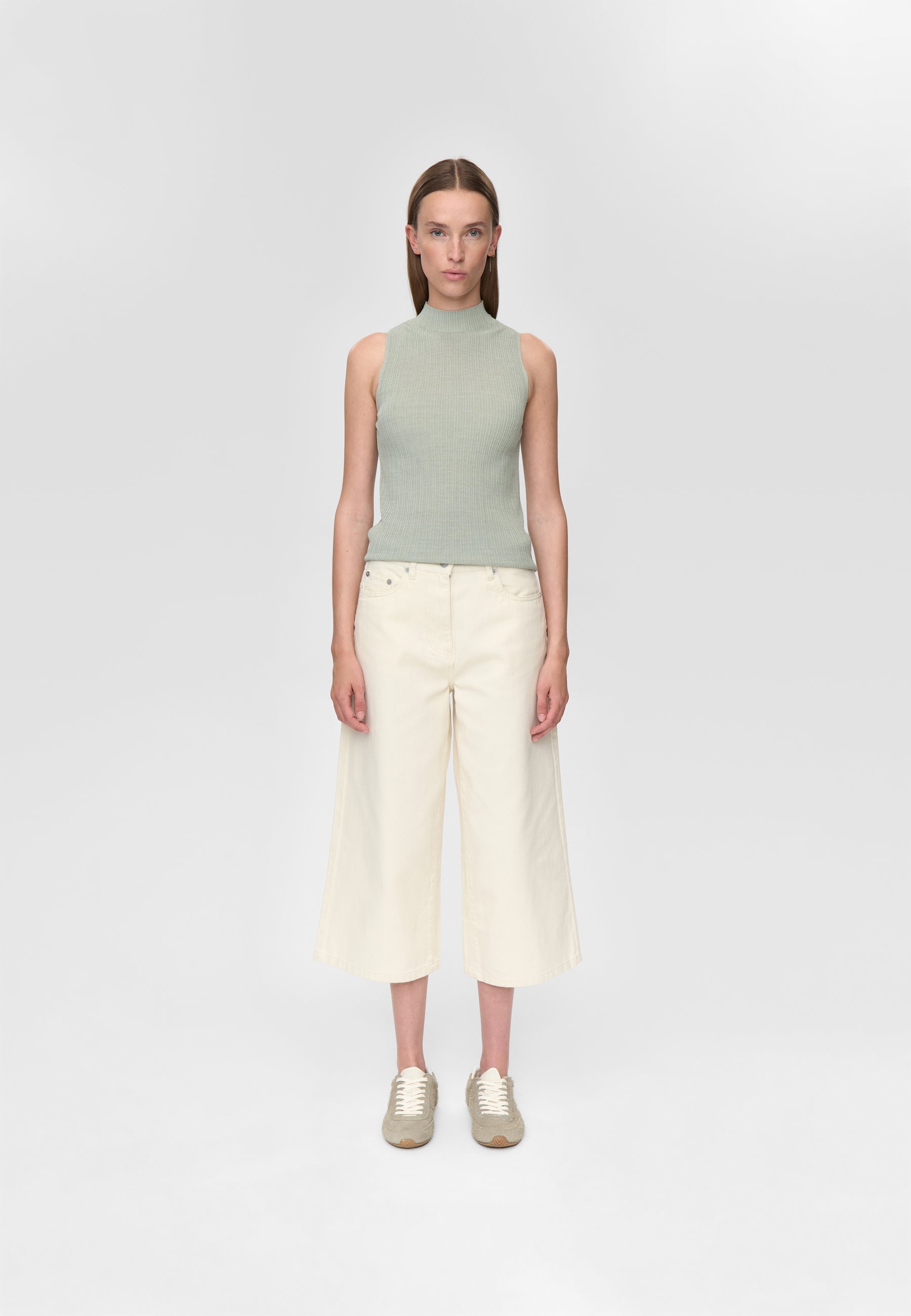 minimum female Zita knit top 4152 Top 0110 Desert Sage