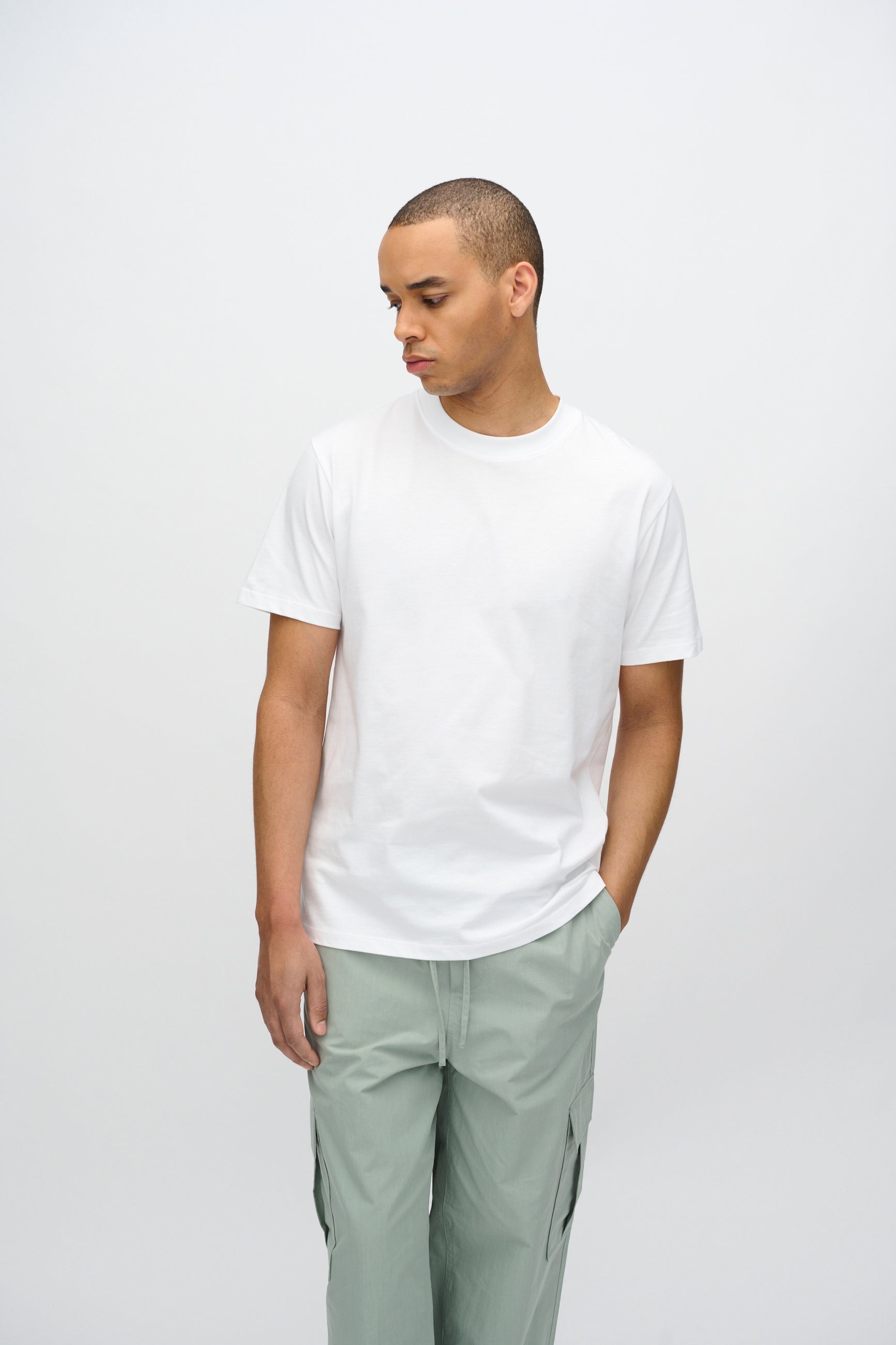 minimum male Aarhus short sleeved t-shirt G029 GOTS Short Sleeved T-shirt 000 White