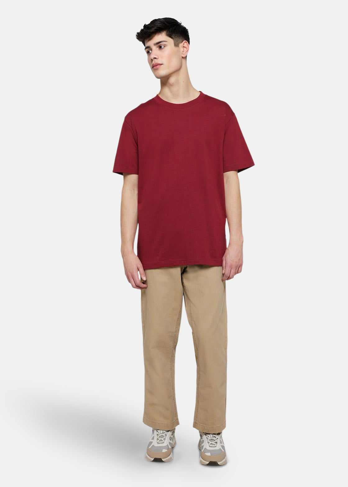 minimum male Aarhus short sleeved t-shirt G029 GOTS Short Sleeved T-shirt 1534 Merlot