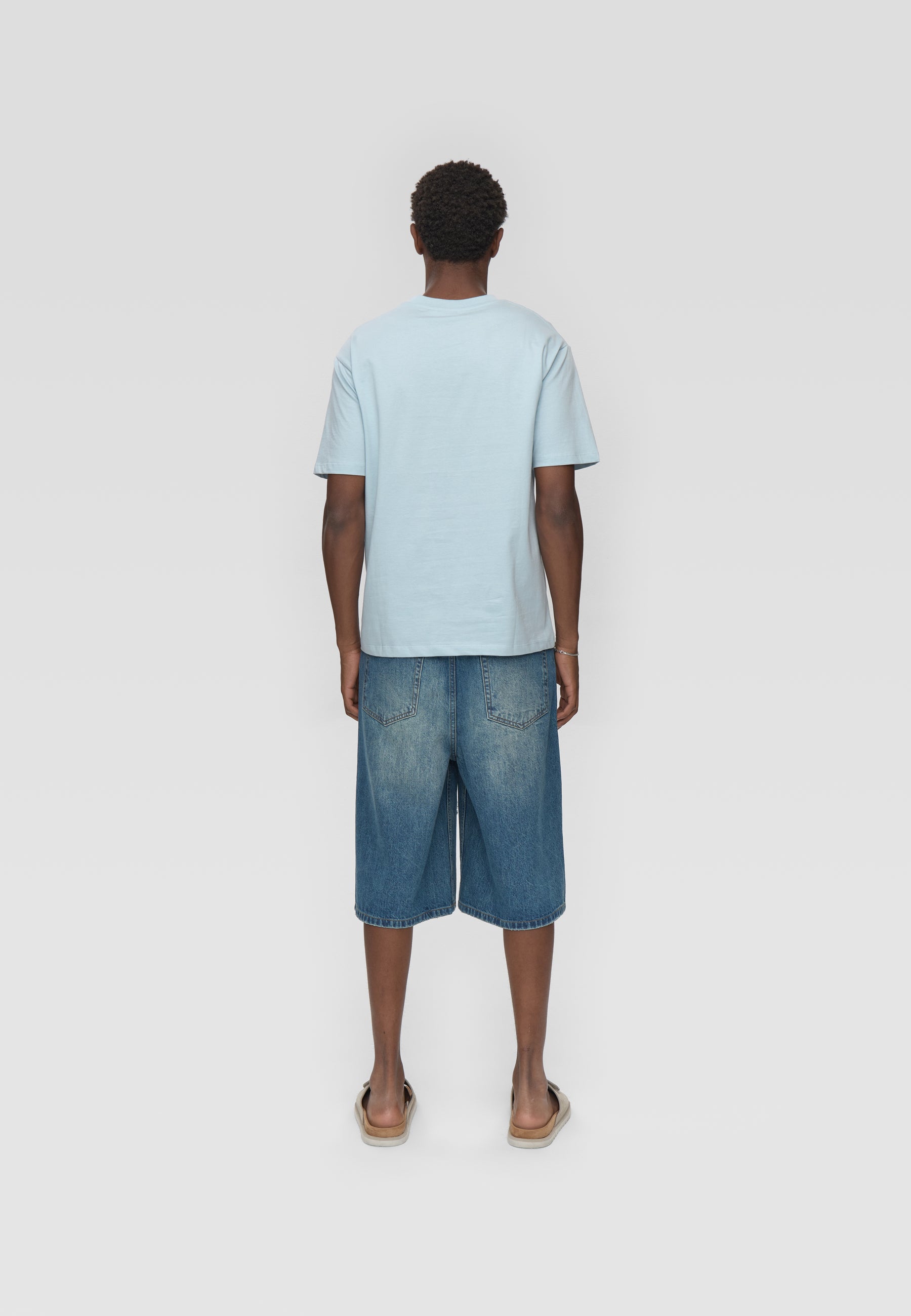 minimum male Aarhus short sleeved t-shirt G029 GOTS Short Sleeved T-shirt 4115 Cashmere Blue