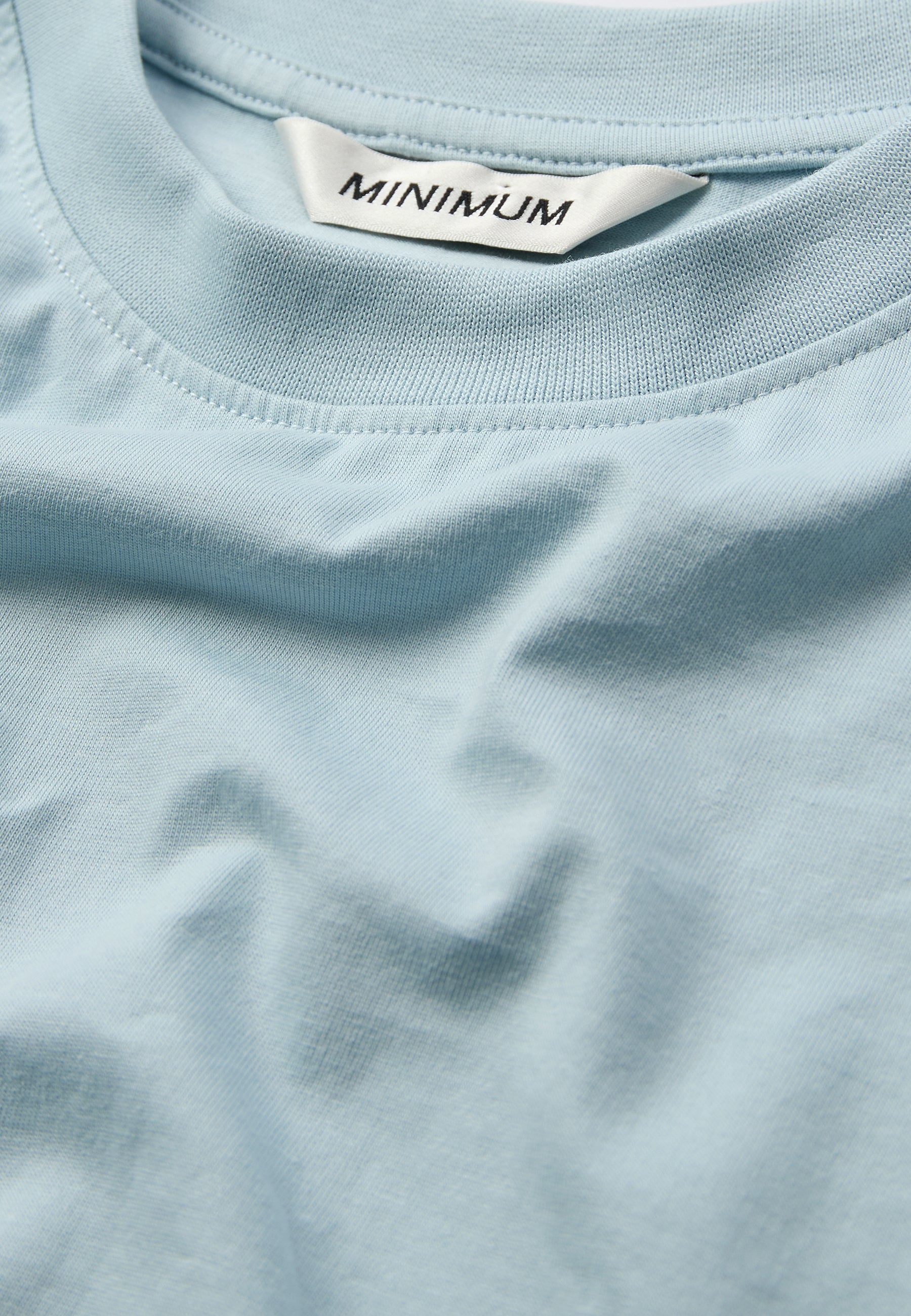 minimum male Aarhus short sleeved t-shirt G029 GOTS Short Sleeved T-shirt 4115 Cashmere Blue