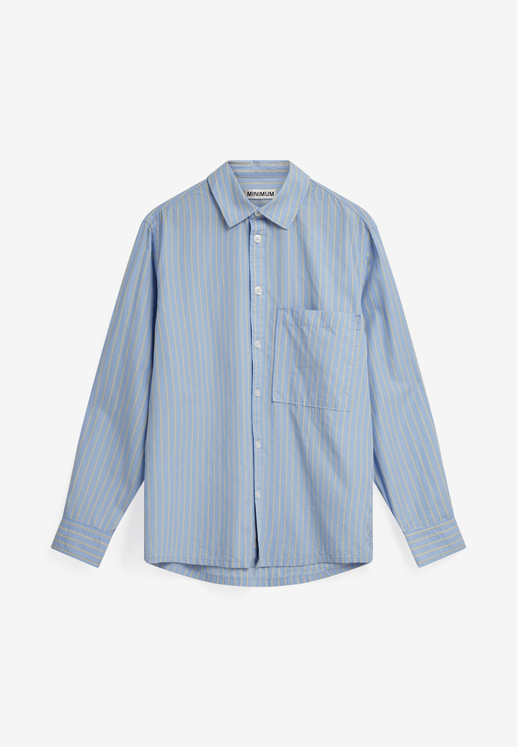 minimum male Ace rlx ls striped shirt 4667 Long Sleeved Shirt 4320 Baltic Sea