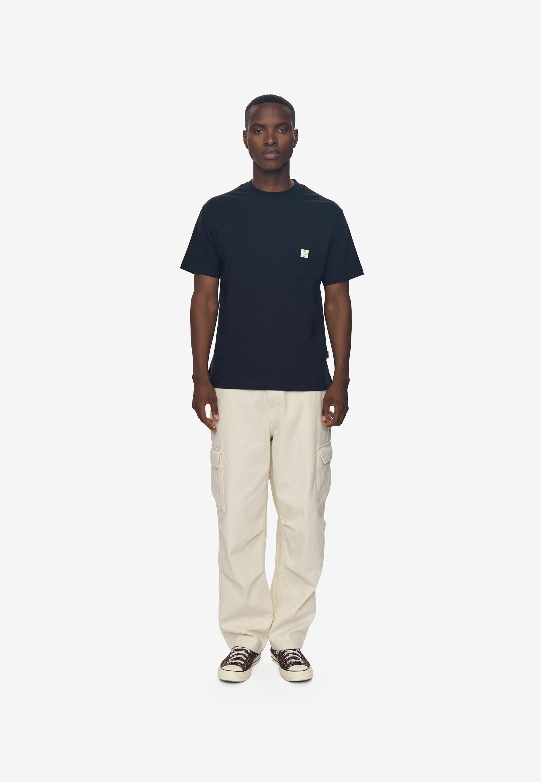 Adam reg ss pocket tee G029 Short Sleeved T-shirt - 999 Black