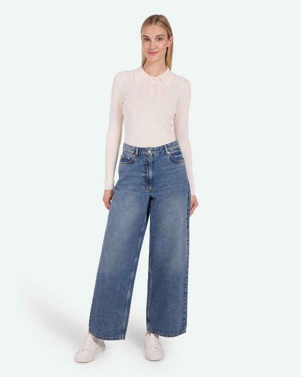 minimum female Aiyas jeans 3731 Loose Jeans 1002 Medium Blue