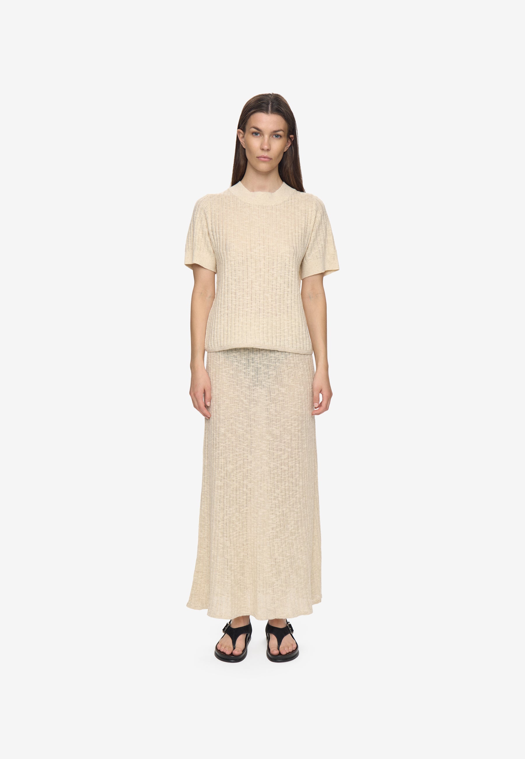 minimum female Aldina ss jumper 4746 Top 1105 Brown Rice