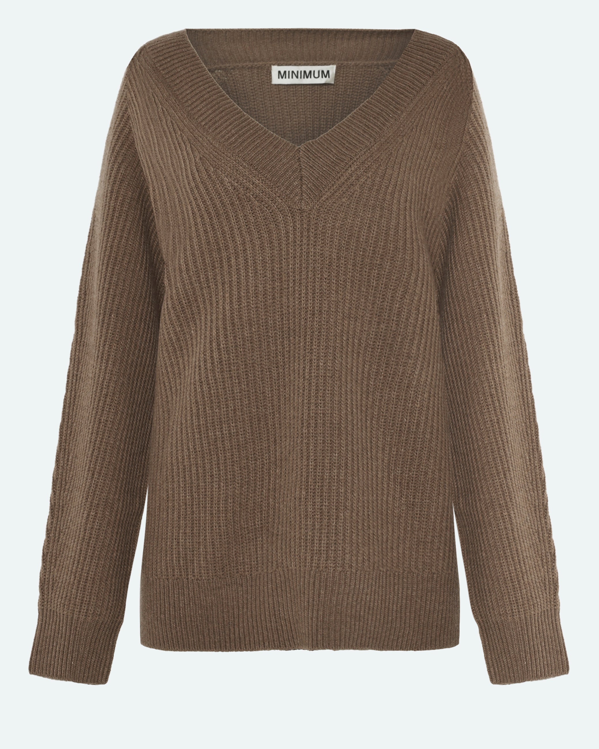 minimum female Alena knit 9954 Jumper 1815 Shitake
