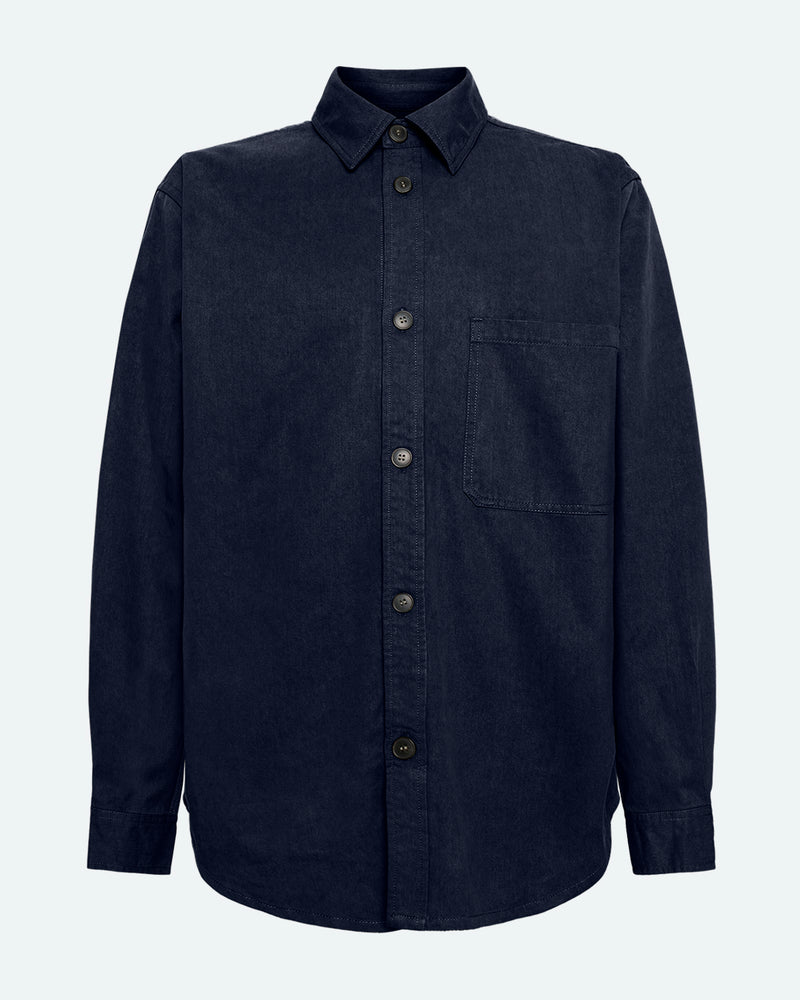 minimum male Alonso 3750 Shirt Long Sleeved Shirt 699 Navy